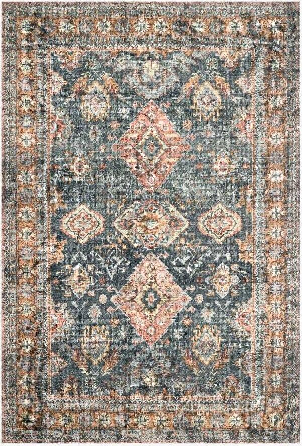 Skye Sea/Rust 1'6" x 1'6" Rug