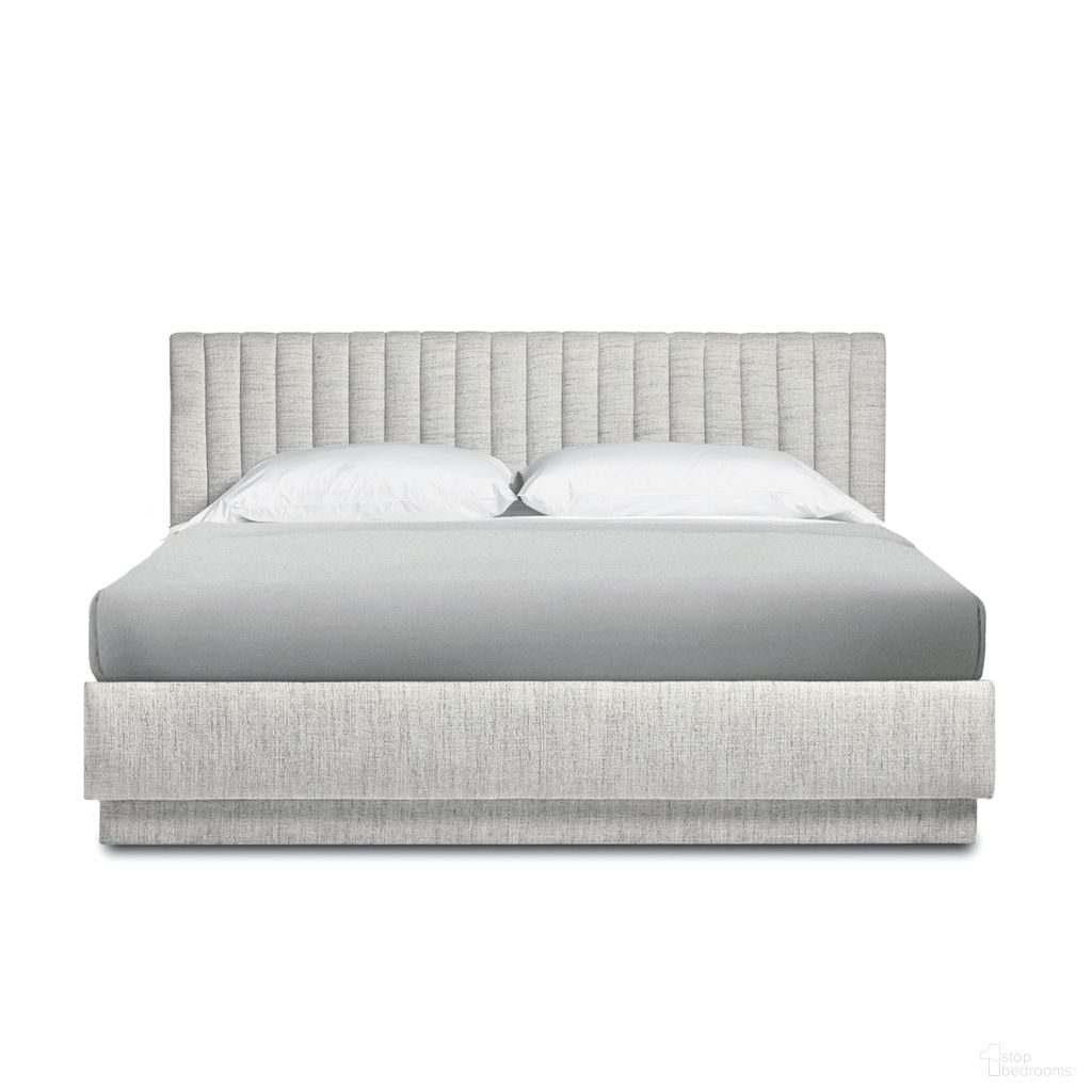 Skylar King Upholstered Bed In Beach Heather