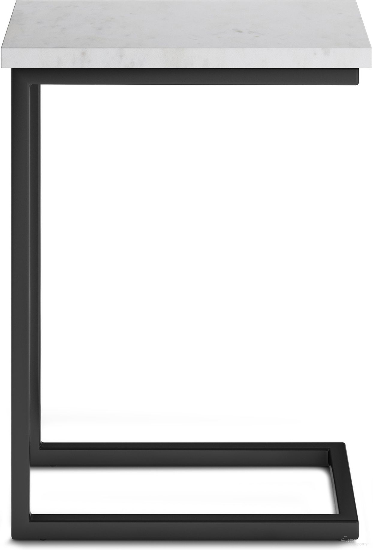 The appearance of Skyler C Side Table with Genuine Marble Top In White and Black designed by Simpli Home in the industrial interior design. This white/black piece of furniture  was selected by 1StopBedrooms from Skyler Collection to add a touch of cosiness and style into your home. Sku: AXCSKY-09MRB. Material: Marble.