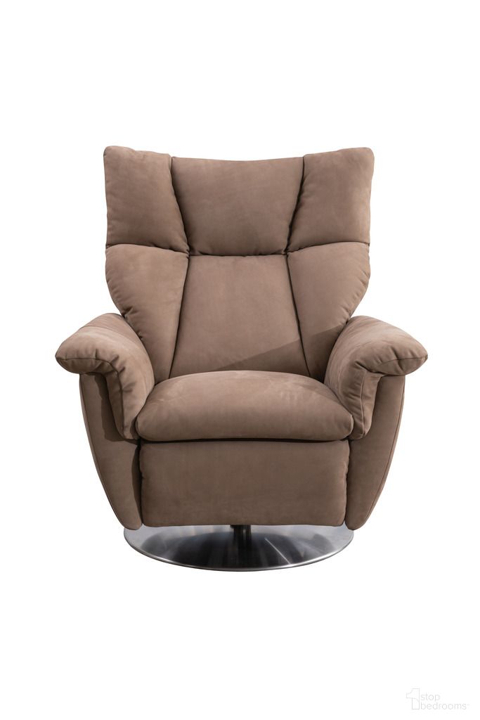 The appearance of Skyline Alessandro Double Power Leather Swivel Chair In Orange designed by Klaussner Home Furnishings in the modern / contemporary interior design. This orange piece of furniture was selected by 1StopBedrooms from Skyline Collection to add a touch of cosiness and style into your home. Sku: SH306-1RGSP2. Material: Top Grain Leather.
