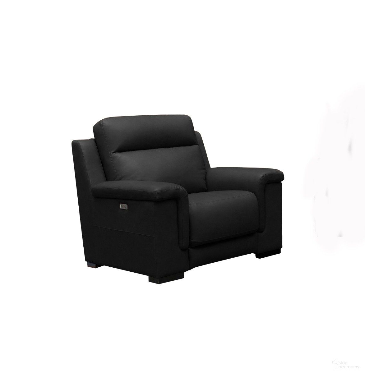The appearance of Skyline Dakota Power Recliner Chair with USB Port In Black designed by Klaussner Home Furnishings in the modern / contemporary interior design. This black piece of furniture was selected by 1StopBedrooms from Skyline Collection to add a touch of cosiness and style into your home. Sku: H0728-1RP1. Material: Top Grain Leather.