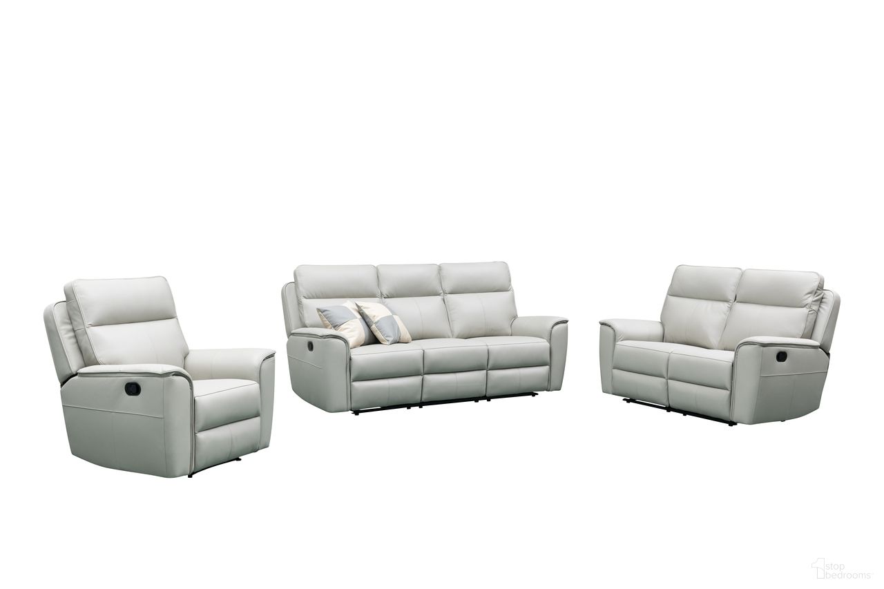 Skyline Manual Recliner Living Room Set In Gray