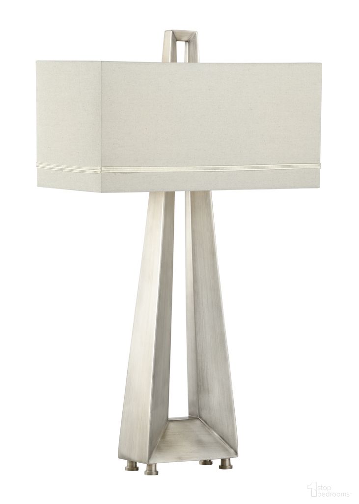 The appearance of Skyway Lamp In Silver designed by Wildwood in the modern / contemporary interior design. This silver piece of furniture was selected by 1StopBedrooms from Wildwood Collection to add a touch of cosiness and style into your home. Sku: 22470. Material: Composite.