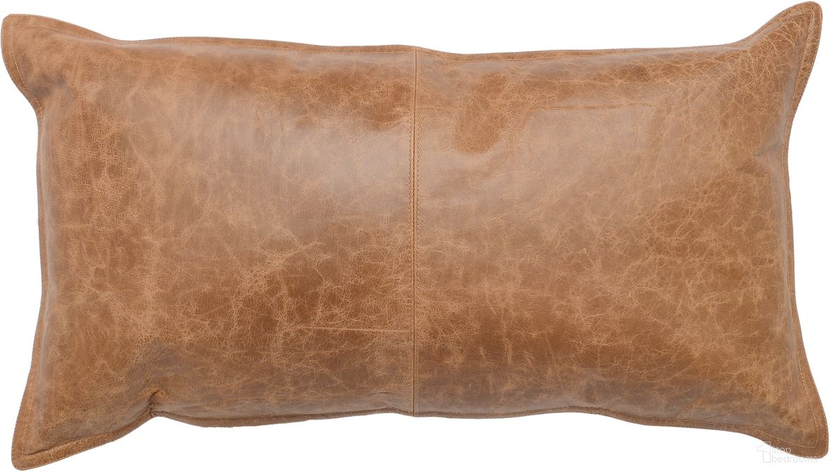 SLD Dumont Leather 14x26 Pillow In Chestnut