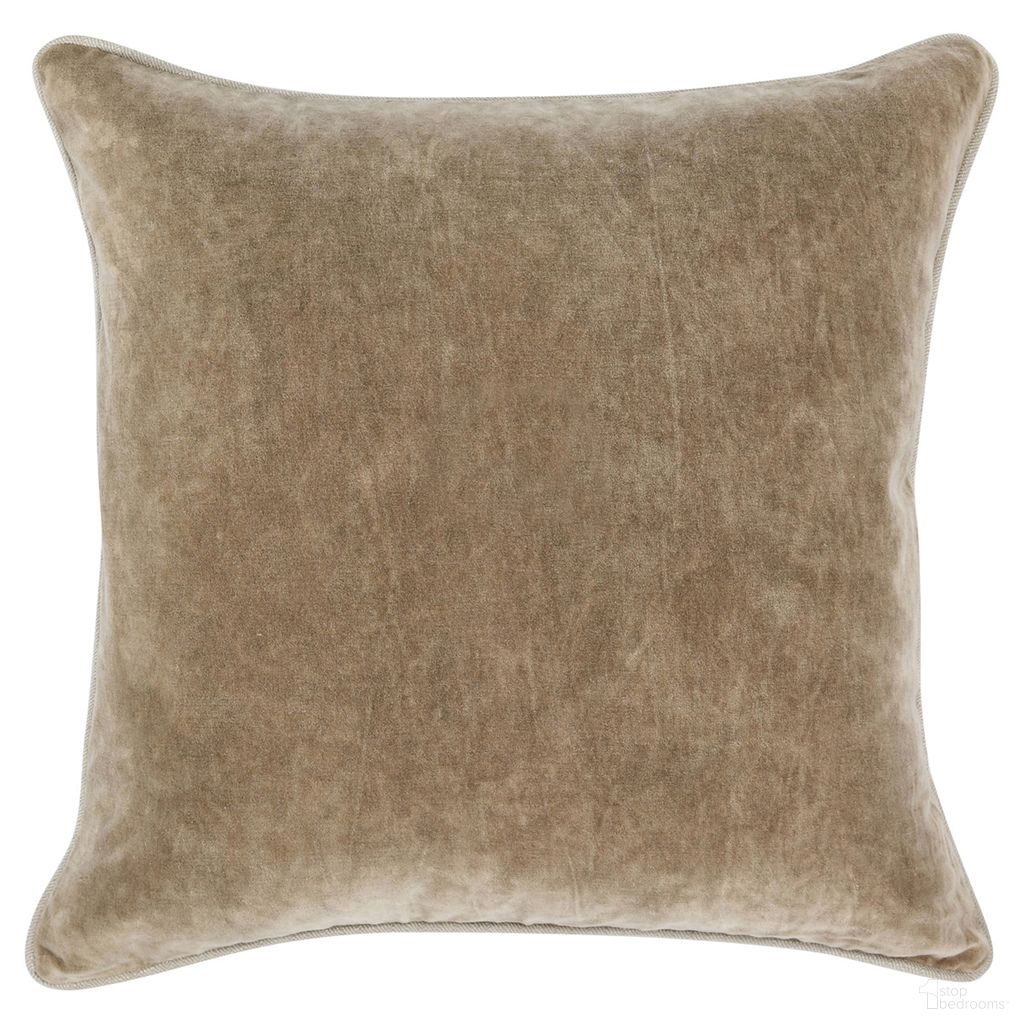 The appearance of SLD Heirloom Velvet 22 x 22 Inch Pillow In Wheat designed by Classic Home in the transitional interior design. This wheat piece of furniture  was selected by 1StopBedrooms from Heirloom Velvet Collection to add a touch of cosiness and style into your home. Sku: V240088. Material: Cotton Velvet.