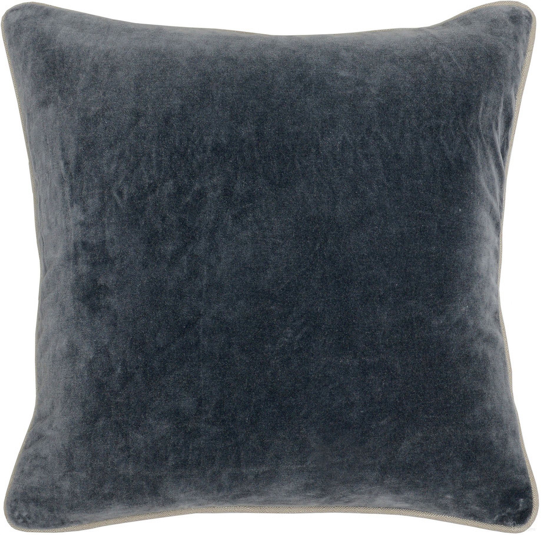 The appearance of SLD Heirloom Velvet 18x18 Pillow In Stone Grey designed by Classic Home in the transitional interior design. This stone grey piece of furniture was selected by 1StopBedrooms from Heirloom Velvet Collection to add a touch of cosiness and style into your home. Sku: V150761. Material: Cotton Velvet.