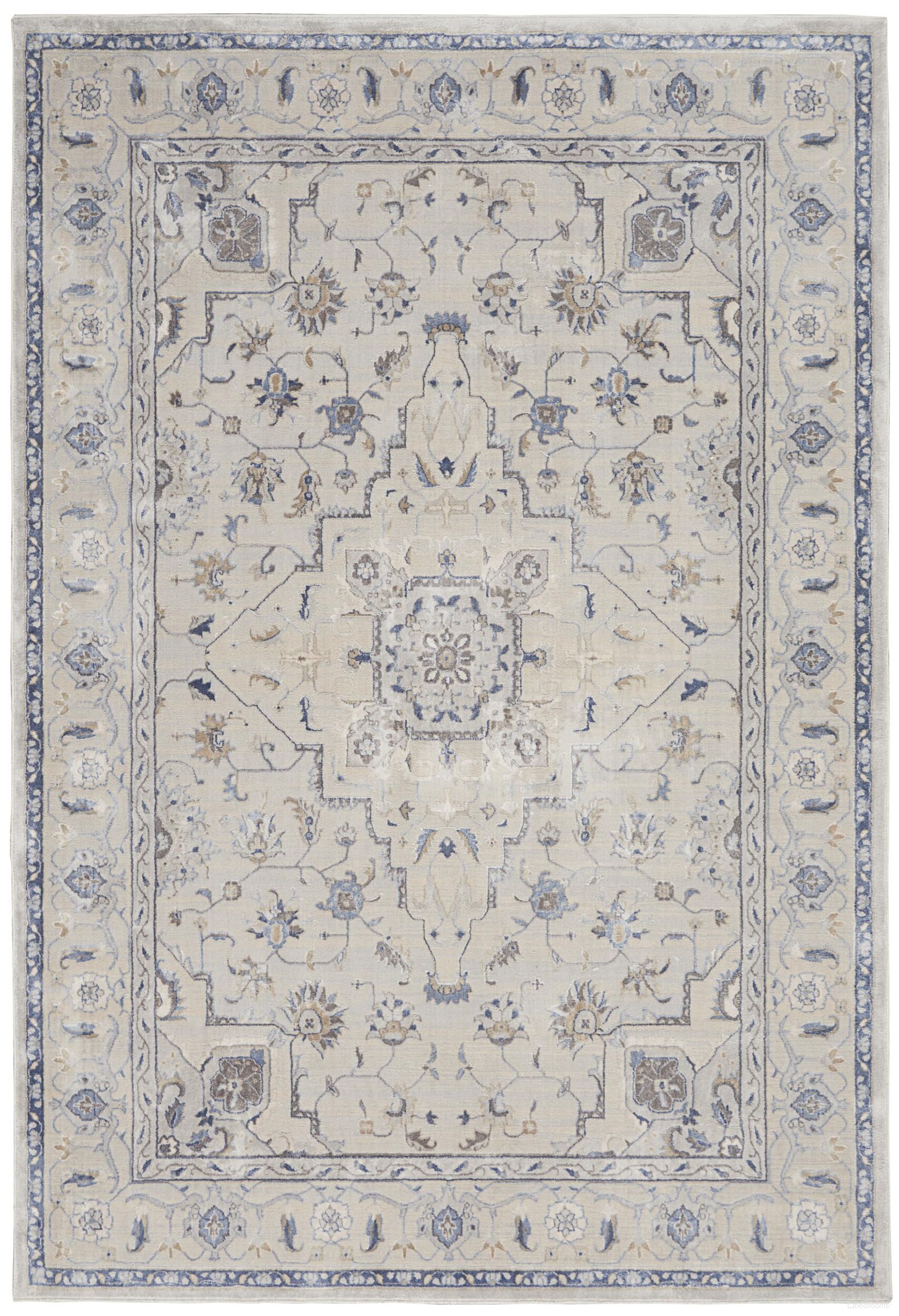 The appearance of Sleek Textures 3'11" x 5'11" Area Rug In Ivory and Beige designed by Nourison in the traditional interior design. This ivory and beige piece of furniture  was selected by 1StopBedrooms from Sleek Textures Collection to add a touch of cosiness and style into your home. Sku: 99446711977. Material: Viscose.