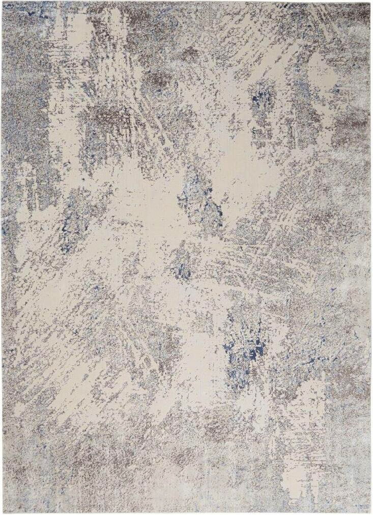 The appearance of Sleek Textures Ivory and Grey 9'3" x 12'9" Area Rug designed by Nourison in the modern / contemporary interior design. This ivory and grey piece of furniture was selected by 1StopBedrooms from Sleek Textures Collection to add a touch of cosiness and style into your home. Sku: 99446711885. Material: Viscose.