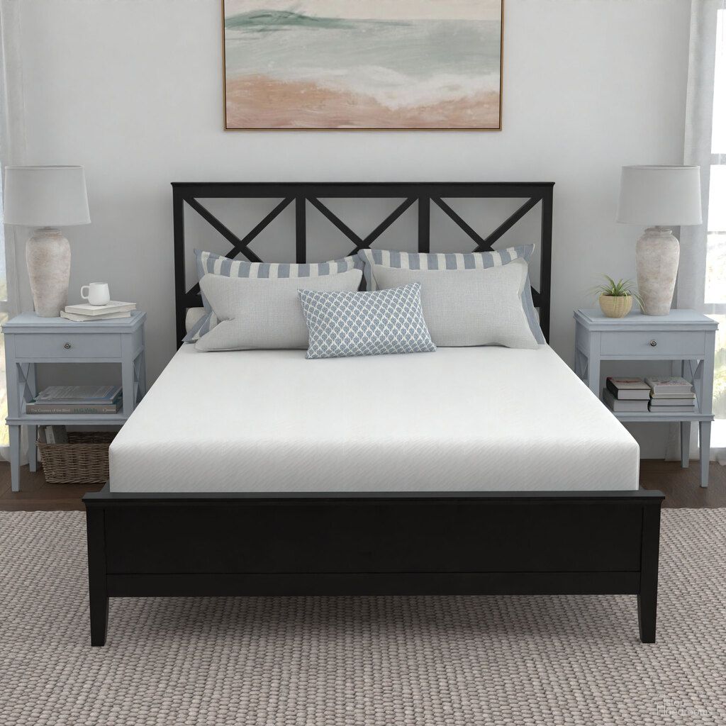 Sleep Inc. Sleep Solutions 8 Inch King Plush Memory Foam Mattress In White