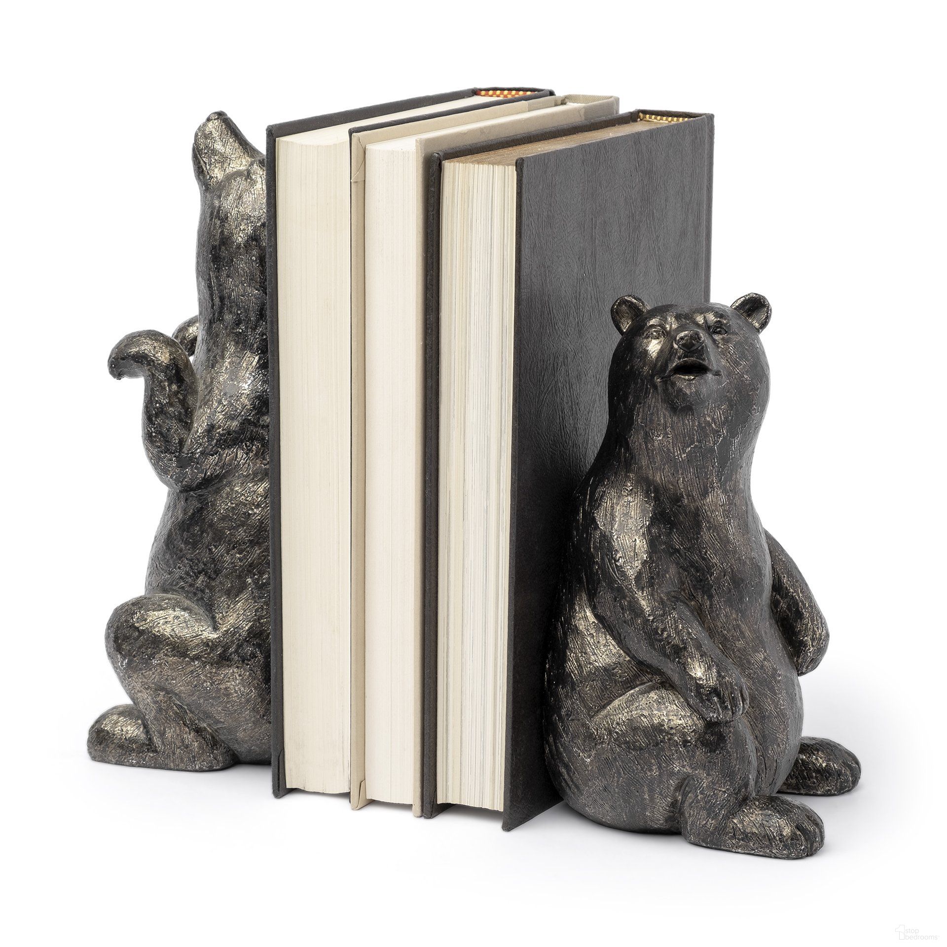 Sleuth 9 x 8 Inch Grizzy Bear Bookends Set of 2