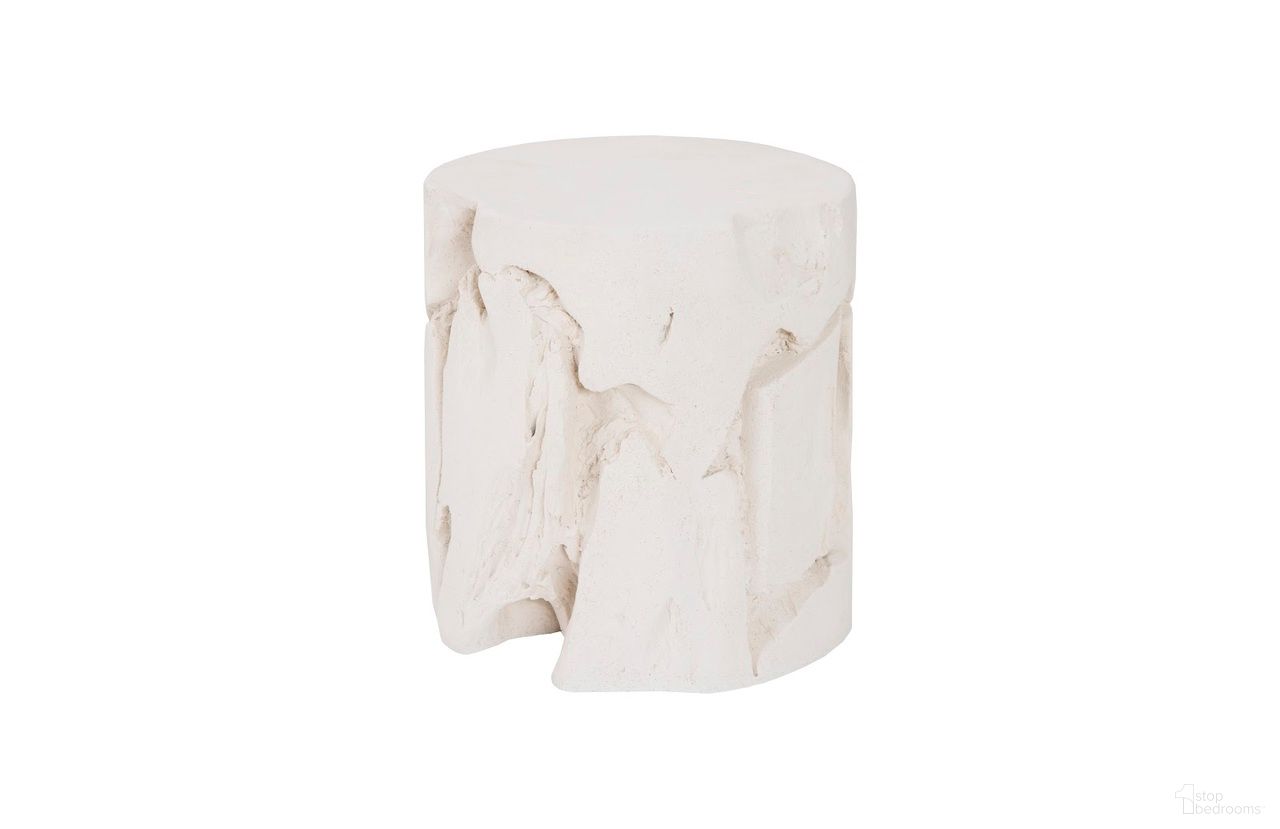 The appearance of Slice Round Stool In White Stone designed by Phillips Collection in the modern / contemporary interior design. This white stone piece of furniture  was selected by 1StopBedrooms from  to add a touch of cosiness and style into your home. Sku: PH104339. Material: Resin.