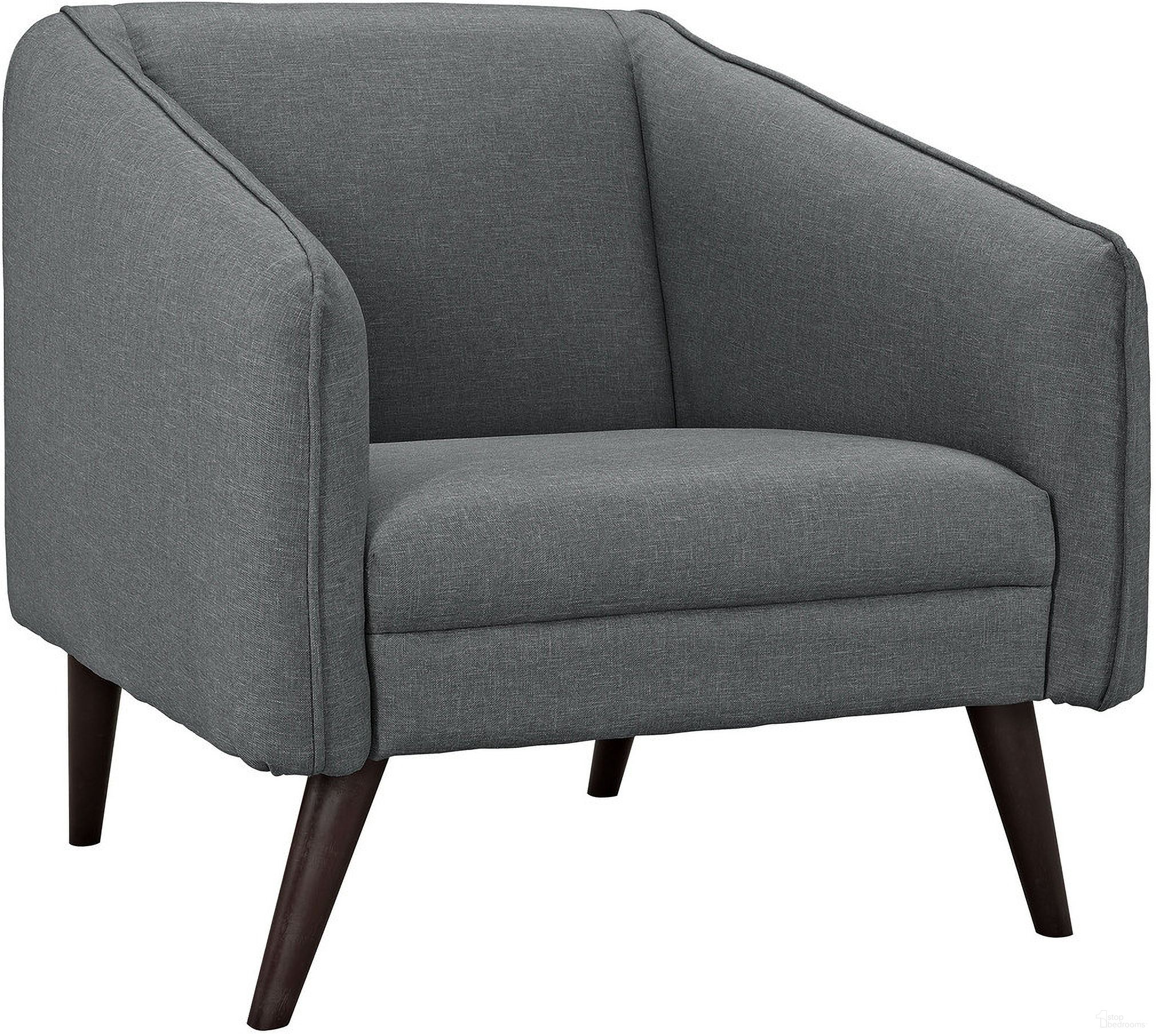 The appearance of Slide Upholstered Fabric Armchair In Gray designed by Modway in the modern / contemporary interior design. This gray piece of furniture was selected by 1StopBedrooms from Slide Collection to add a touch of cosiness and style into your home. Sku: EEI-2132-GRY. Material: Foam.