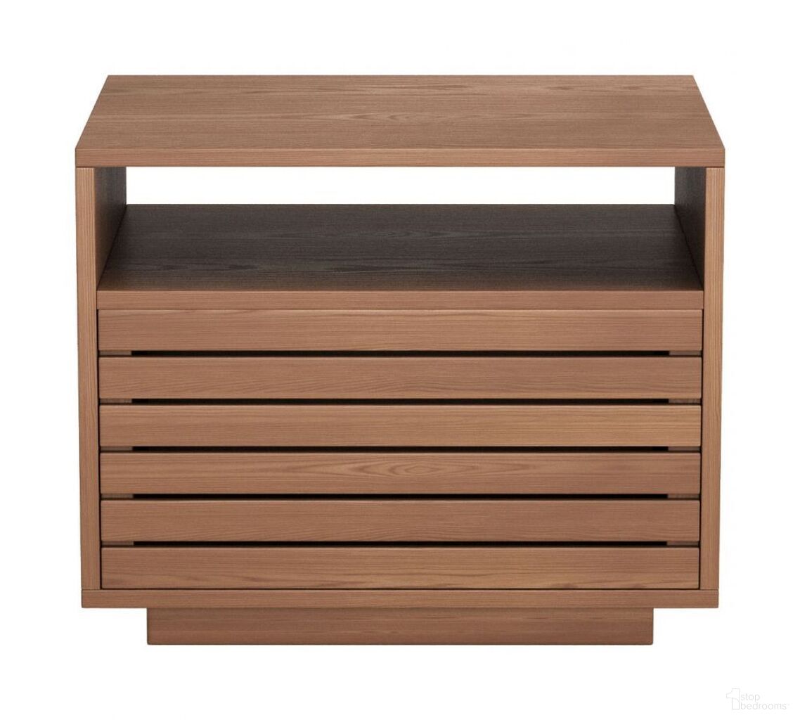 The appearance of Slit Nightstand In Natural designed by Zuo Modern in the modern / contemporary interior design. This natural piece of furniture was selected by 1StopBedrooms from Slit Collection to add a touch of cosiness and style into your home. Sku: 110653. Material: Rubberwood.