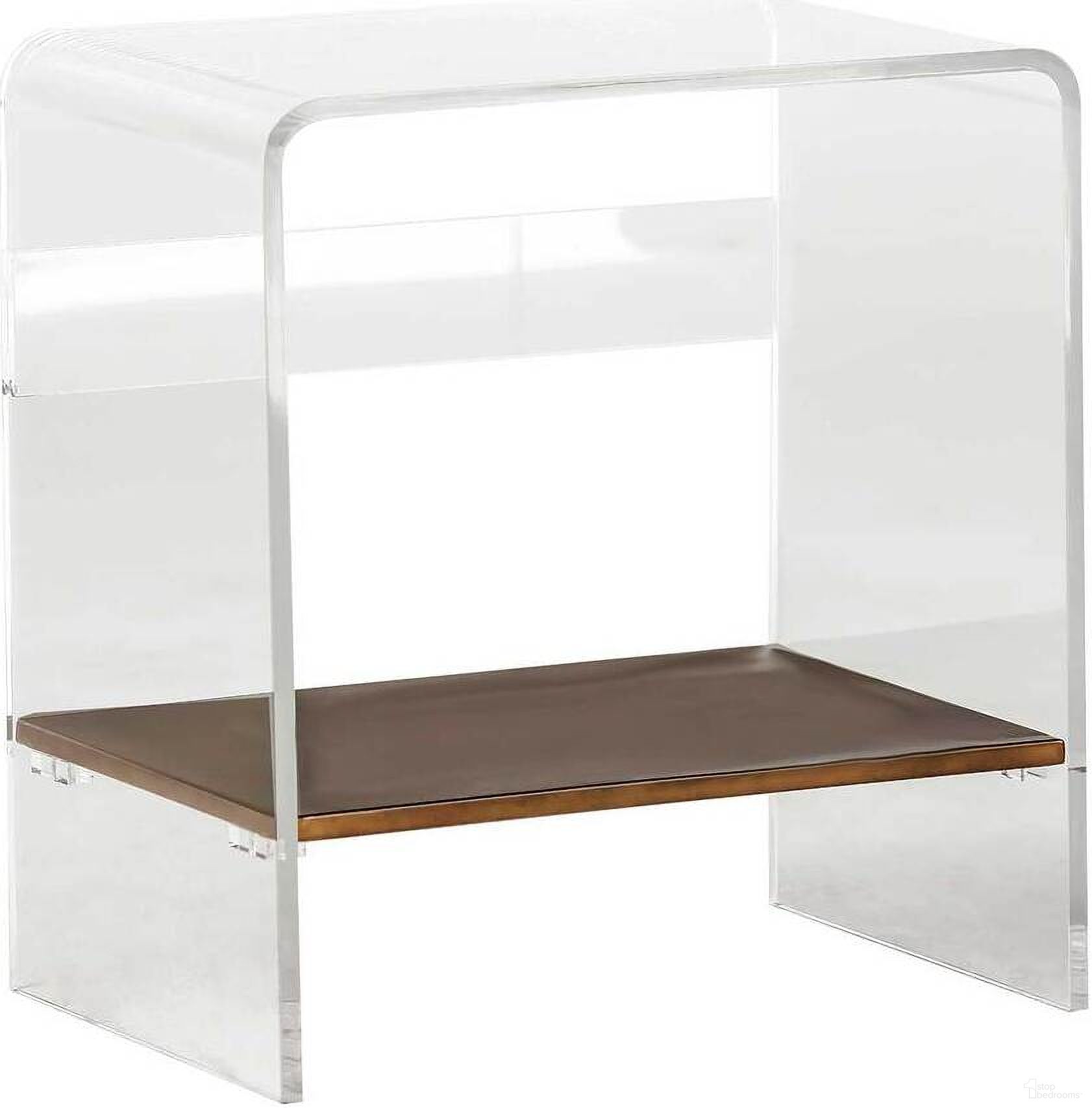 The appearance of Sloan Waterfall Table In Antique Brass and Clear designed by Gabby in the transitional interior design. This antique brass and clear piece of furniture  was selected by 1StopBedrooms from Sloan Collection to add a touch of cosiness and style into your home. Sku: SCH-151100. Material: Acrylic.