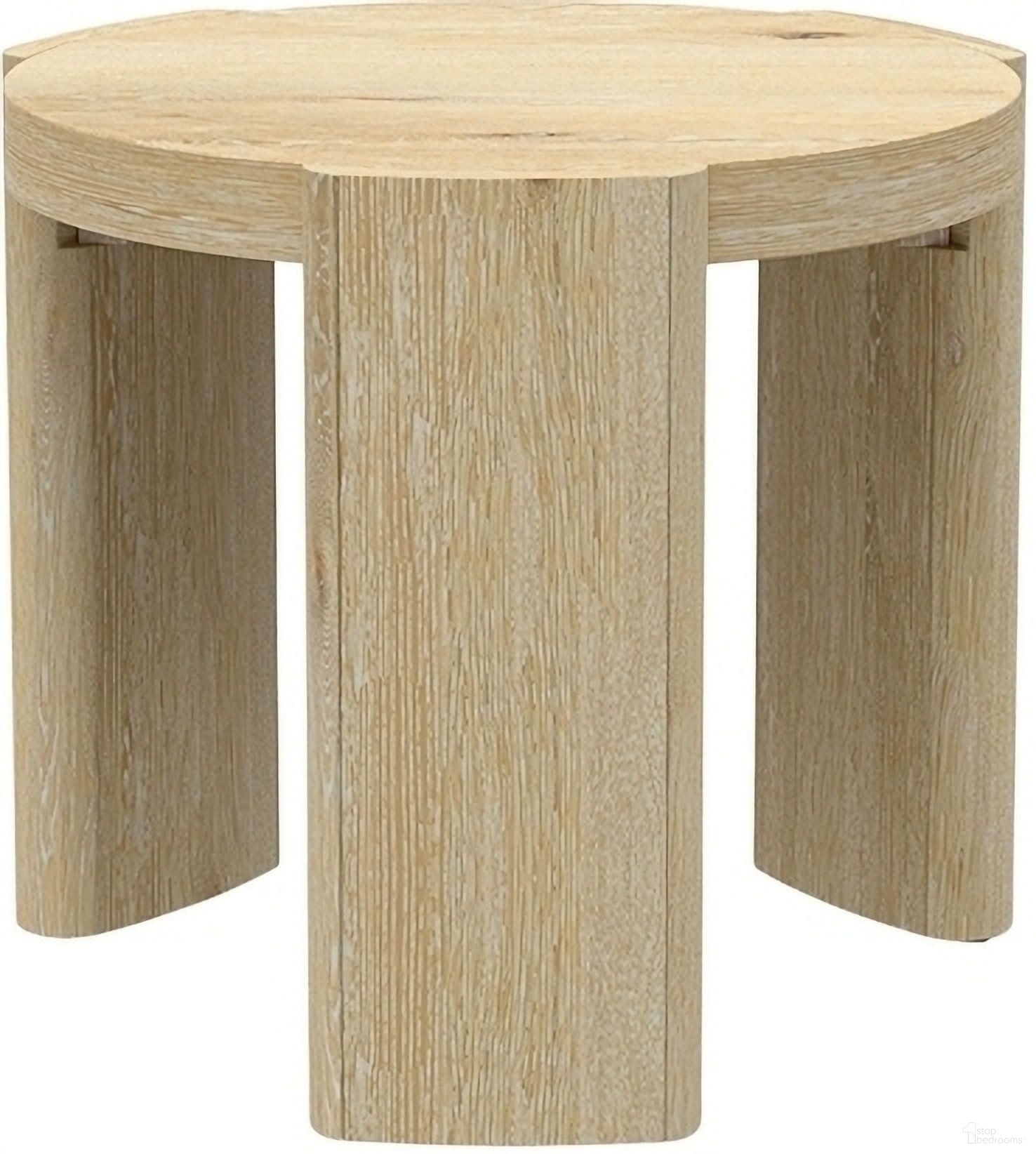 The appearance of Sloane 20 Inch Round End Table In Driftwood designed by Alpine in the country / farmhouse interior design. This driftwood piece of furniture  was selected by 1StopBedrooms from Sloane Collection to add a touch of cosiness and style into your home. Sku: 3966-62. Material: Solid Rubberwood.