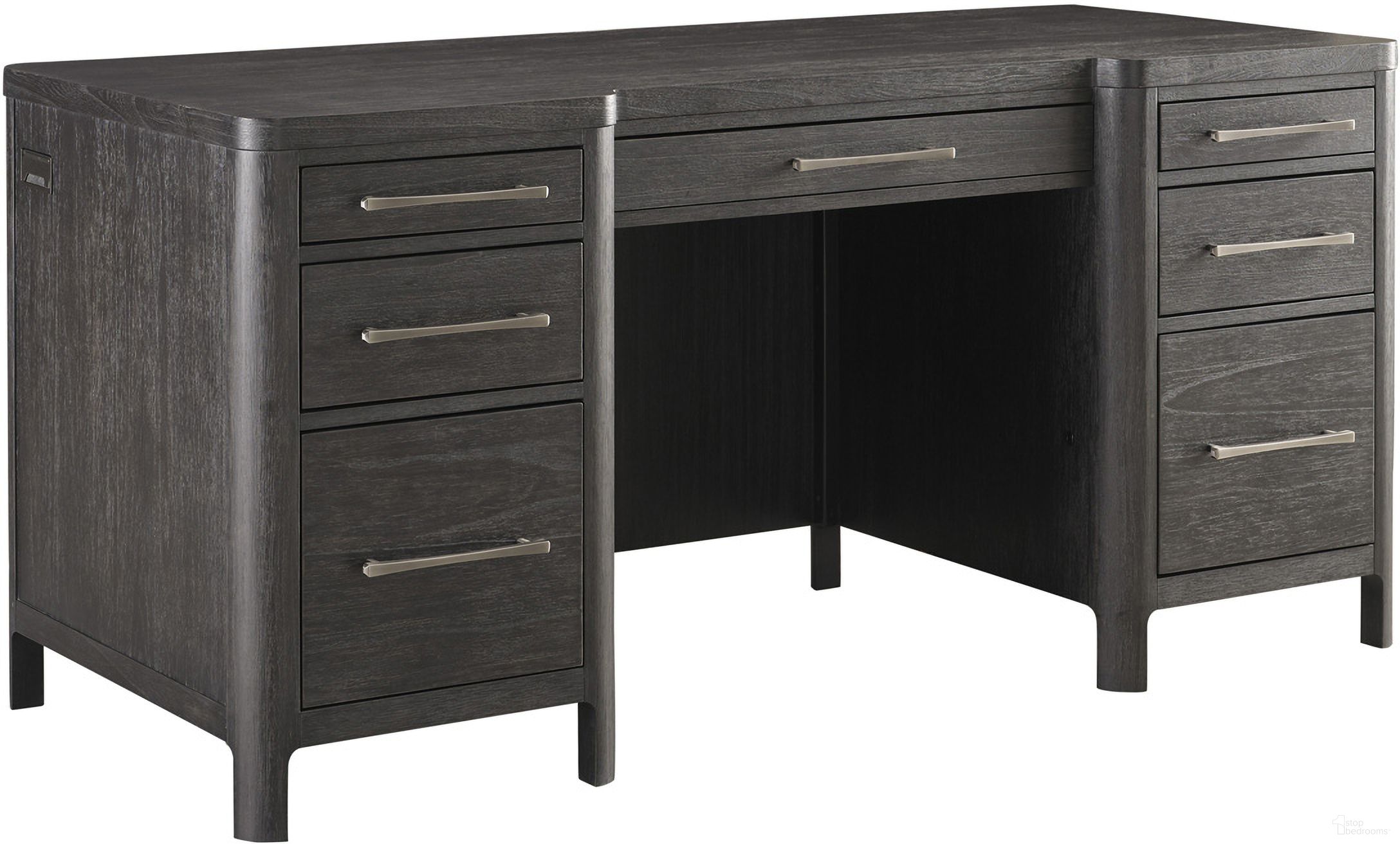 The appearance of Sloane 66 Inch Executive Desk In Mink designed by Aspenhome in the modern / contemporary interior design. This mink piece of furniture was selected by 1StopBedrooms from Sloane Collection to add a touch of cosiness and style into your home. Sku: I3327-303. Material: Wood.
