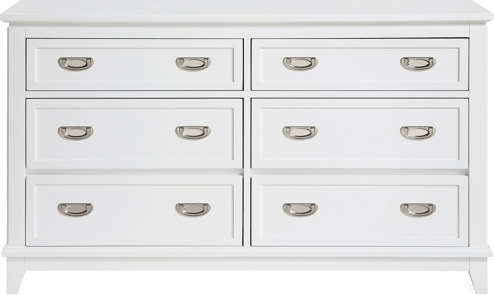 The appearance of Sloane Dresser In White designed by Homelegance in the traditional interior design. This white piece of furniture was selected by 1StopBedrooms from Sloane Collection to add a touch of cosiness and style into your home. Sku: B2024WH-5. Material: Wood.