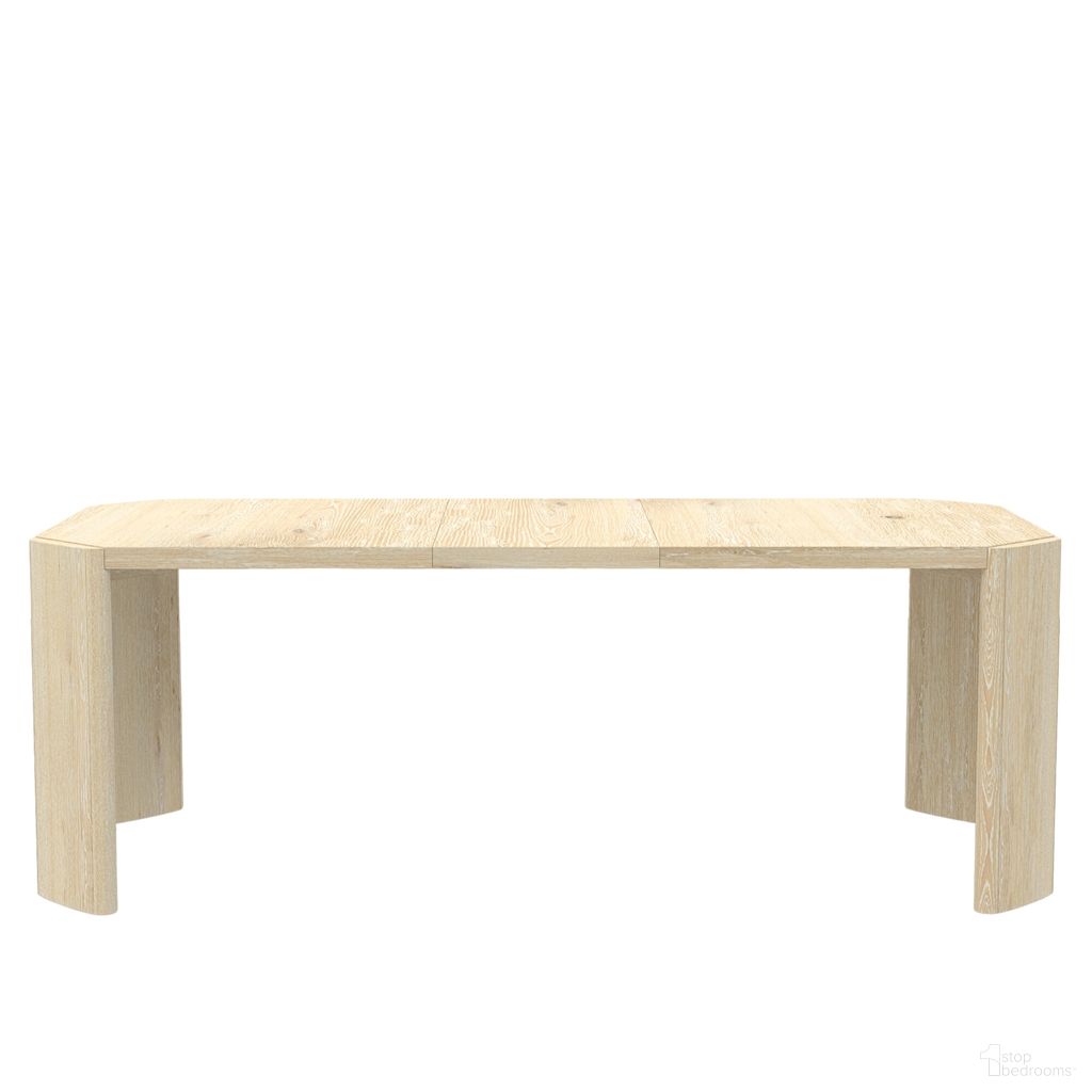 The appearance of Sloane Extension Dining Table In Driftwood designed by Alpine in the modern / contemporary interior design. This driftwood piece of furniture  was selected by 1StopBedrooms from Sloane Collection to add a touch of cosiness and style into your home. Sku: 3966-01. Table Base Style: Legs. Table Top Shape: Rectangular. Size: 84" x 38". Material: Solid Rubberwood.