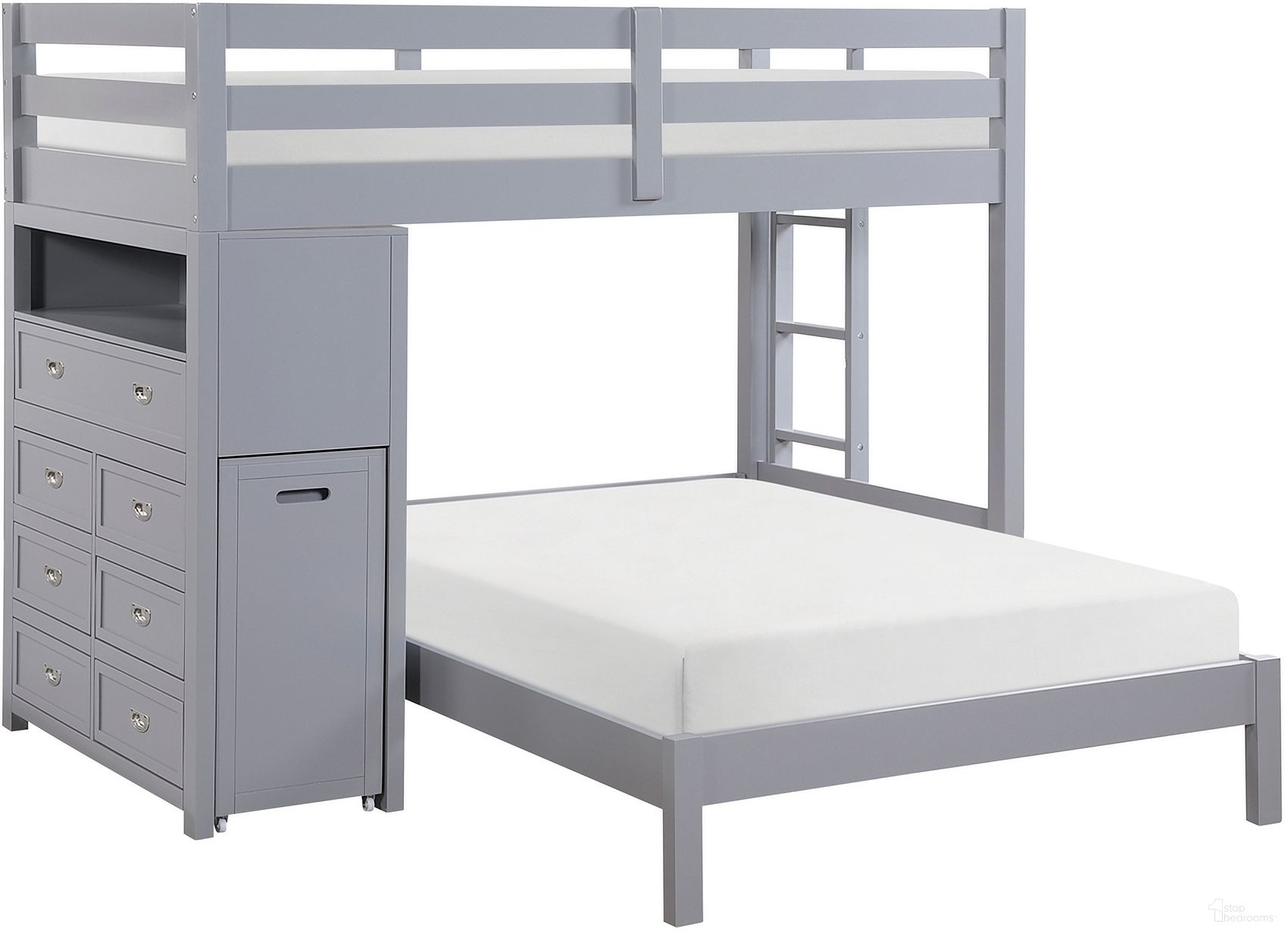 Homelegance Sloane Twin over Full Loft Bunk Bed - Thumbnail 2