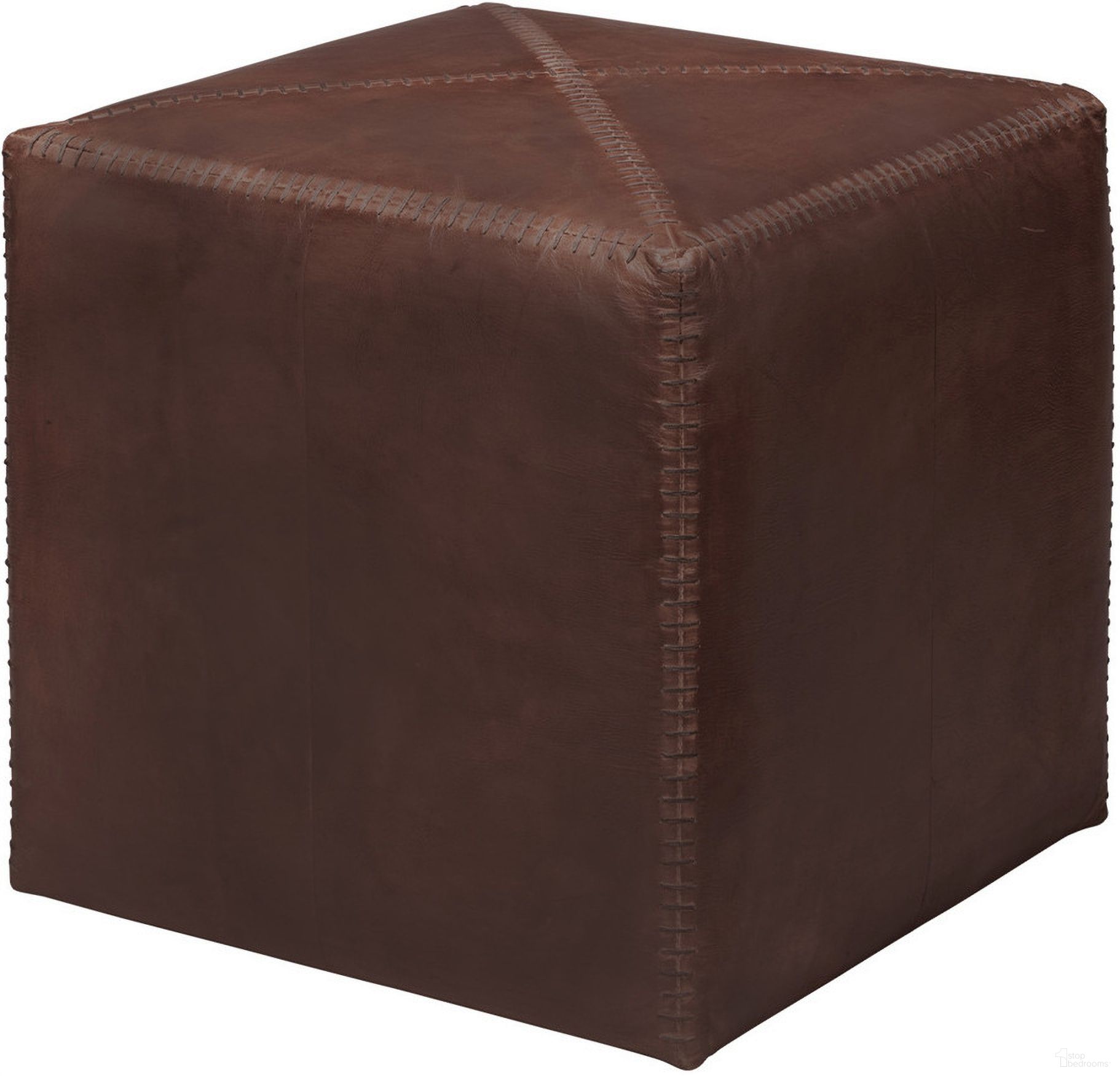 The appearance of Small Tobacco Leather Ottoman In Brown designed by Jamie Young Company in the traditional interior design. This brown piece of furniture  was selected by 1StopBedrooms from Ottomoan Collection to add a touch of cosiness and style into your home. Sku: 20OTTO-SMTO. Material: Leather.