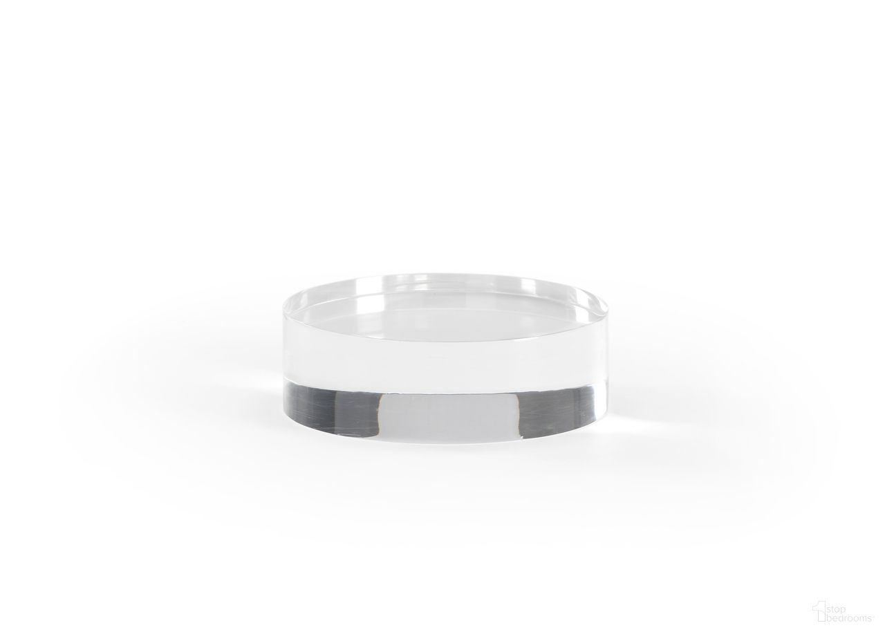 Small Round Plinth In Clear