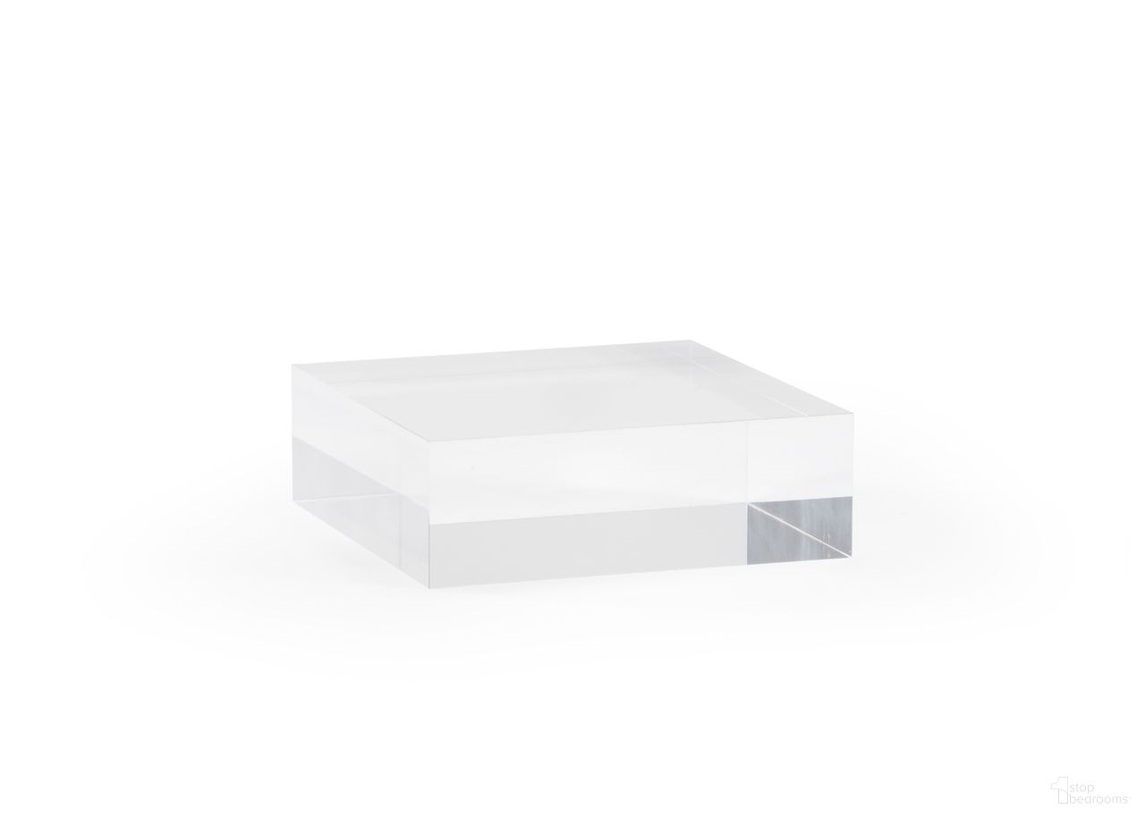 Small Square Plinth In Clear