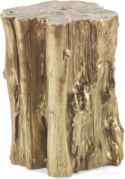 The appearance of Small Yew Trunk Side Table In Antique Brass designed by Century Furniture in the modern / contemporary interior design. This antique brass piece of furniture was selected by 1StopBedrooms from Grand Tour Furniture Collection to add a touch of cosiness and style into your home. Sku: SF5636. Material: Fiberglass.