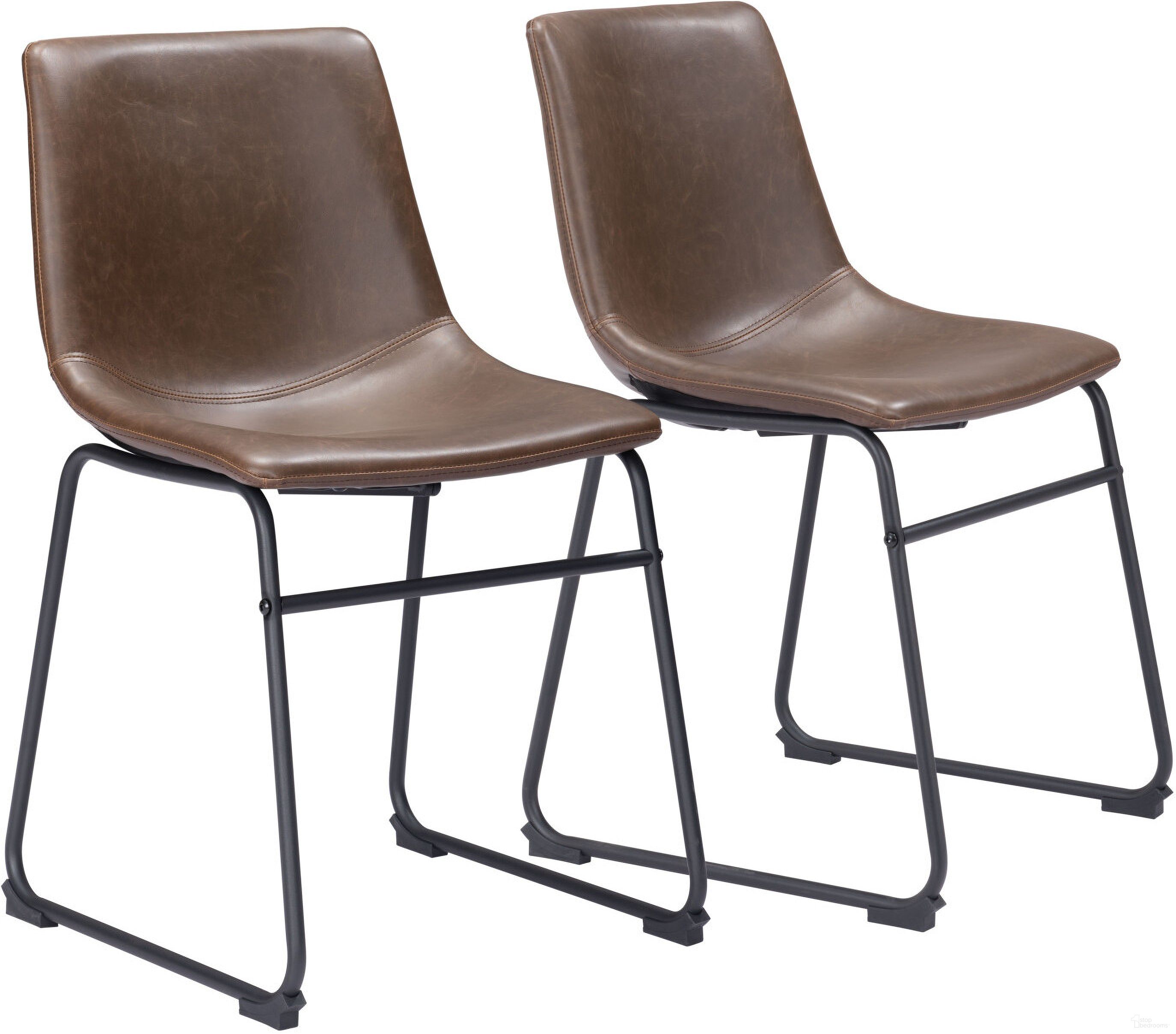 Smart Dining Chair Set of 2 In Vintage Espresso