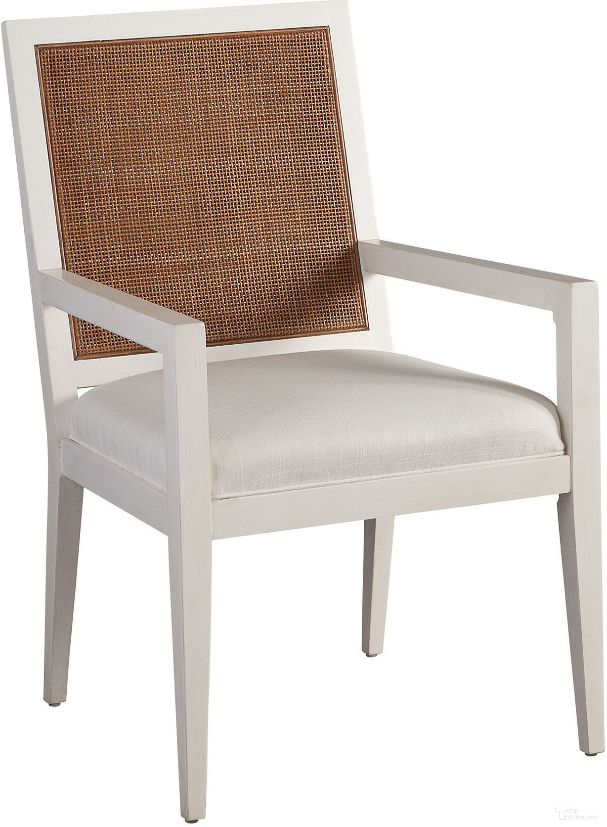 The appearance of Laguna Smithcliff Woven Arm Chair In Tides designed by Barclay Butera in the transitional interior design. This tides piece of furniture was selected by 1StopBedrooms from Laguna Collection to add a touch of cosiness and style into your home. Sku: 935-881-01. Material: Wood. Chair Type: Arm Chair.