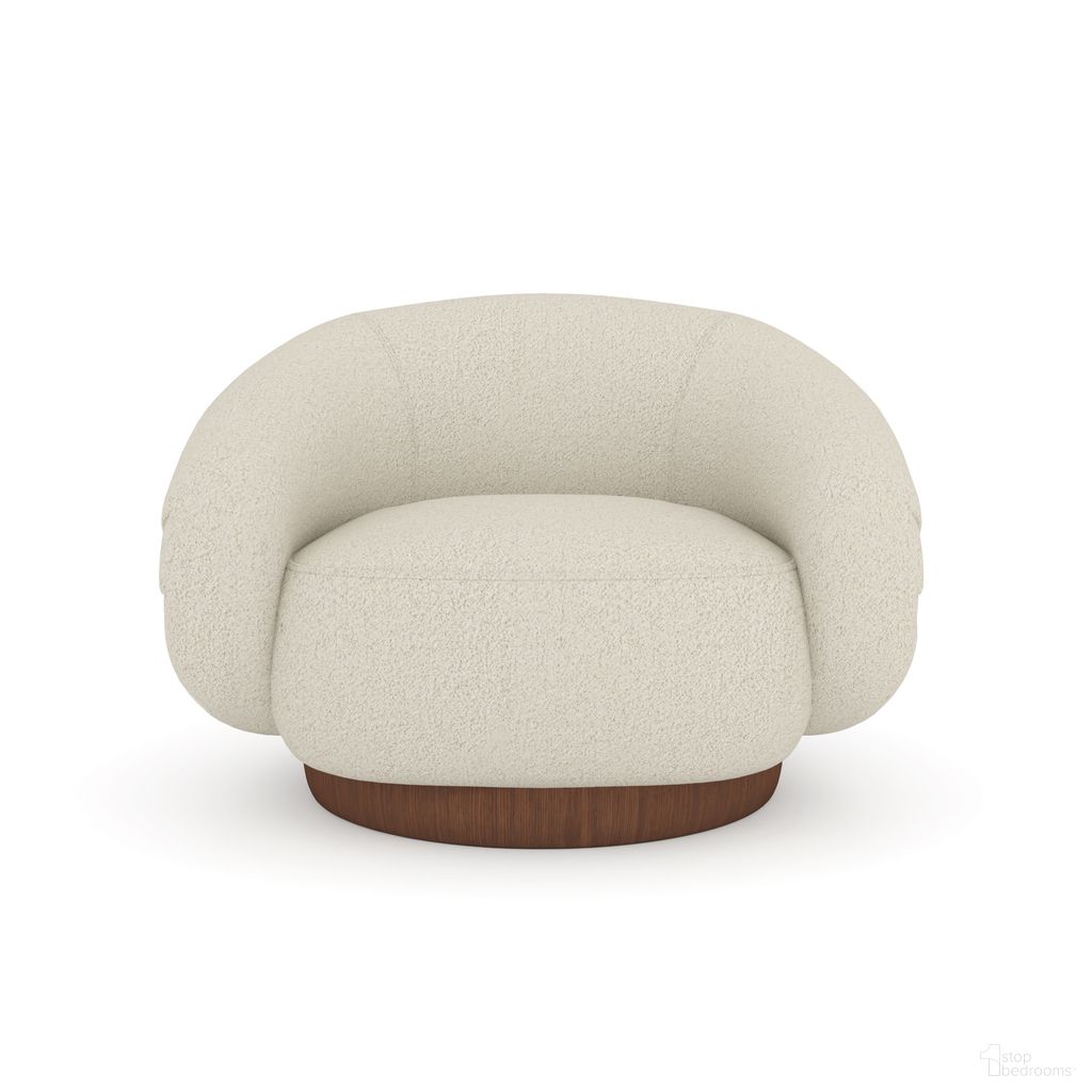 The appearance of Smoosh Swivel Chair In Cream designed by Caracole in the modern / contemporary interior design. This cream piece of furniture  was selected by 1StopBedrooms from Smoosh Swivel Collection to add a touch of cosiness and style into your home. Sku: UPH-024-031-A. Material: Wood.