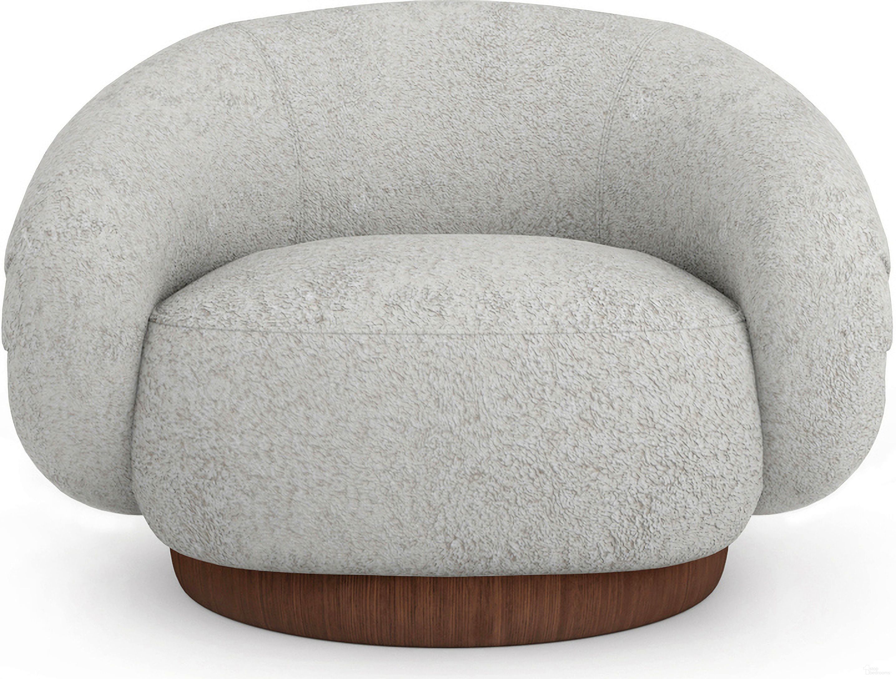 Smoosh Swivel Chair In White