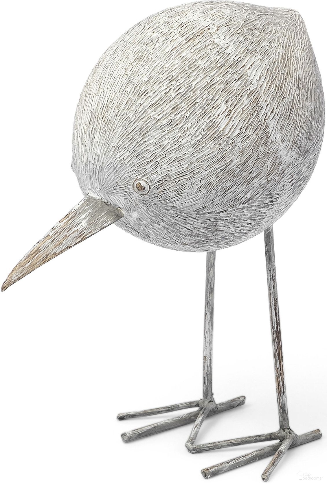 The appearance of Snipe II Resin Bird Ornament with Metal Feet In Off White designed by Mercana in the modern / contemporary interior design. This off white piece of furniture was selected by 1StopBedrooms from Snipe Collection to add a touch of cosiness and style into your home. Sku: 68080. Material: Metal.