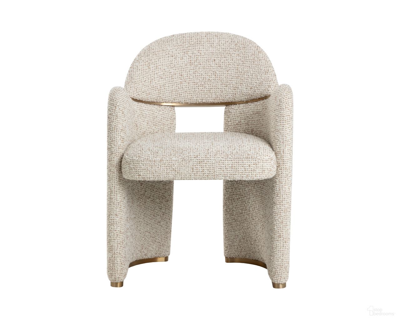 Snowden Dining Armchair In Noah Ecru