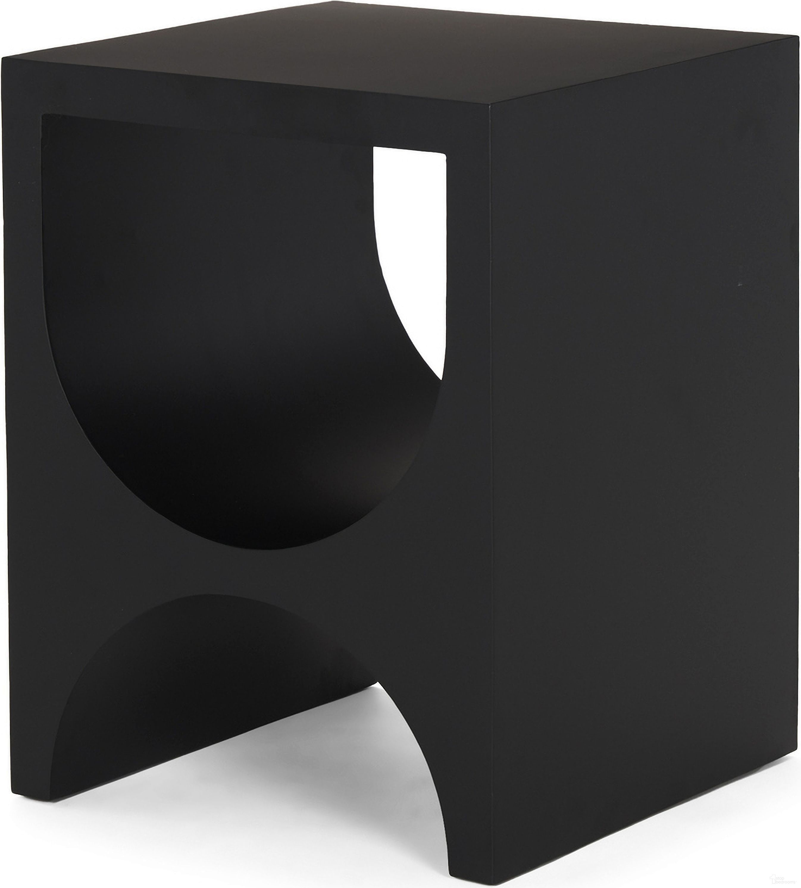 The appearance of Sobi Metal Square Side Table In Matte Black designed by Mercana in the modern / contemporary interior design. This matte black piece of furniture  was selected by 1StopBedrooms from Sobi Collection to add a touch of cosiness and style into your home. Sku: 70746. Material: Metal.