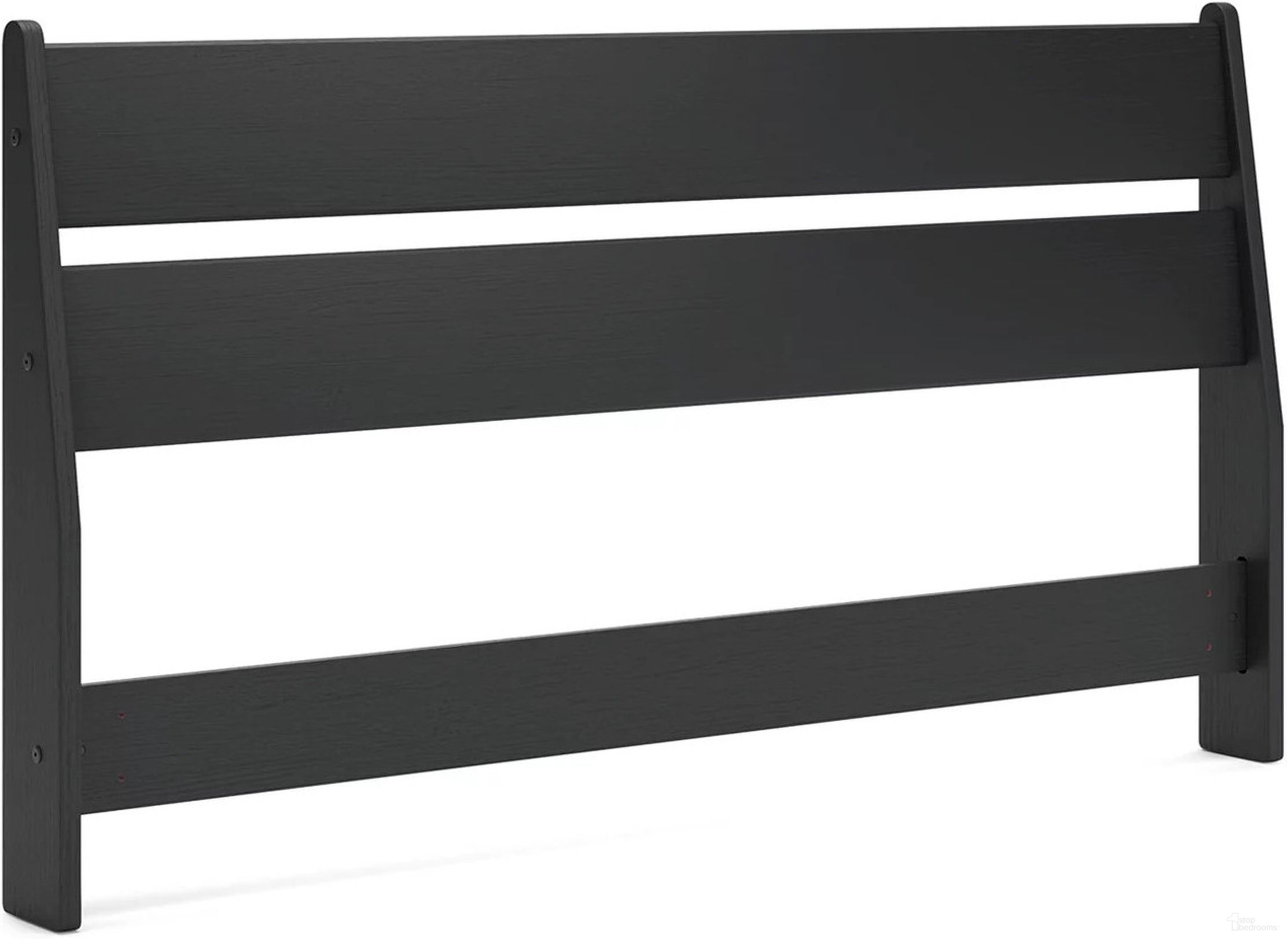 The appearance of Socalle Queen Panel Headboard In Black designed by Signature Design by Ashley in the transitional interior design. This black piece of furniture was selected by 1StopBedrooms from Socalle Collection to add a touch of cosiness and style into your home. Sku: EB1865-157. Material: Wood. Bed Size: Queen.