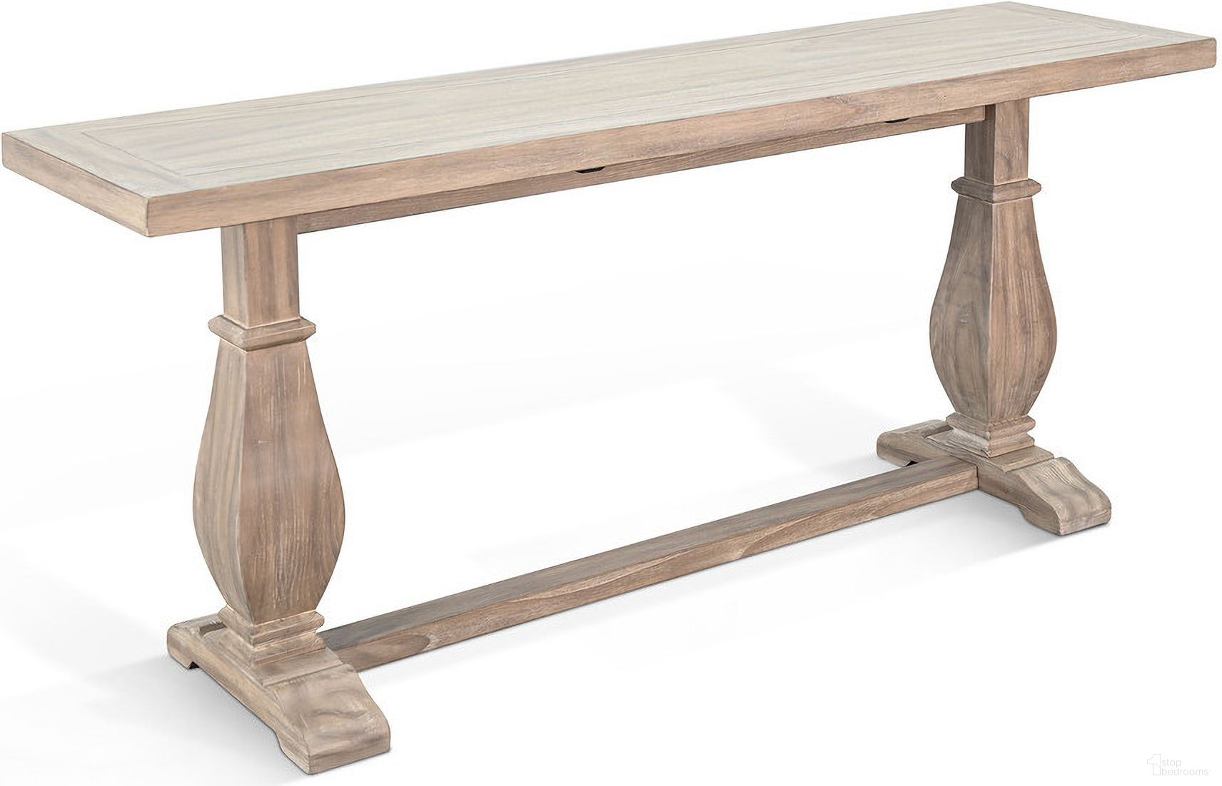 The appearance of Sofa Table In Wheat designed by Sunny Designs in the traditional interior design. This wheat piece of furniture was selected by 1StopBedrooms from to add a touch of cosiness and style into your home. Sku: 3197WE-S. Material: Solid Wood.