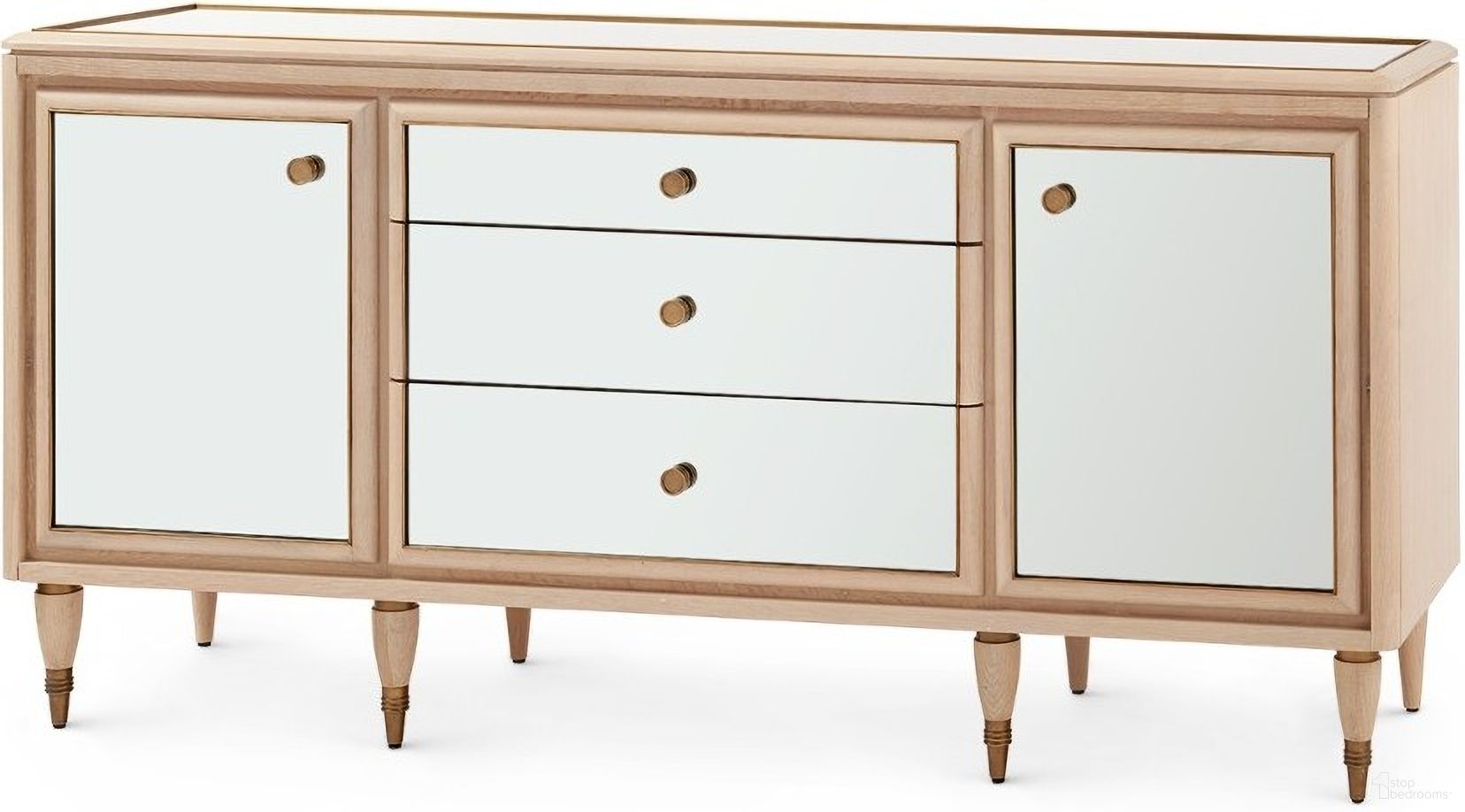 The appearance of Sofia 3-Drawer and 2-Door Cabinet In Sand designed by Villa & House in the transitional interior design. This sand piece of furniture was selected by 1StopBedrooms from Sofia Collection to add a touch of cosiness and style into your home. Sku: SOF-450-99. Material: Wood.