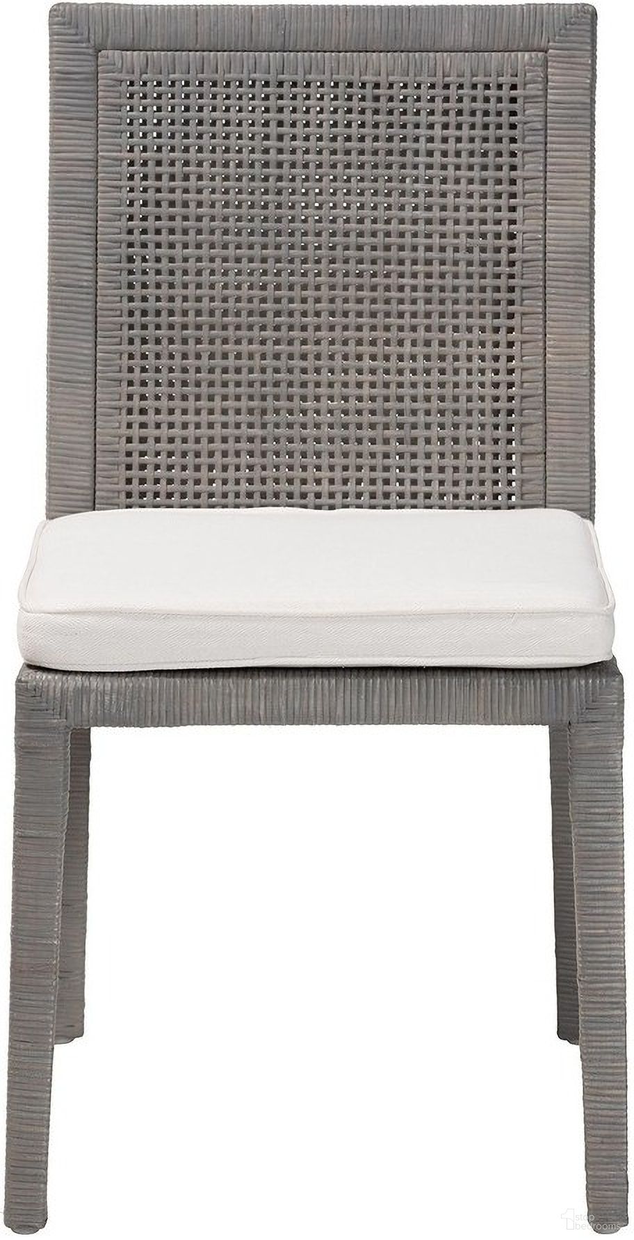 The appearance of Sofia Natural Rattan Dining Chair In French Grey designed by Baxton Studio in the bohemian interior design. This french grey piece of furniture  was selected by 1StopBedrooms from Sofia Collection to add a touch of cosiness and style into your home. Sku: Sofia-French Grey-DC. Material: Natural Rattan. Chair Type: Side Chair.