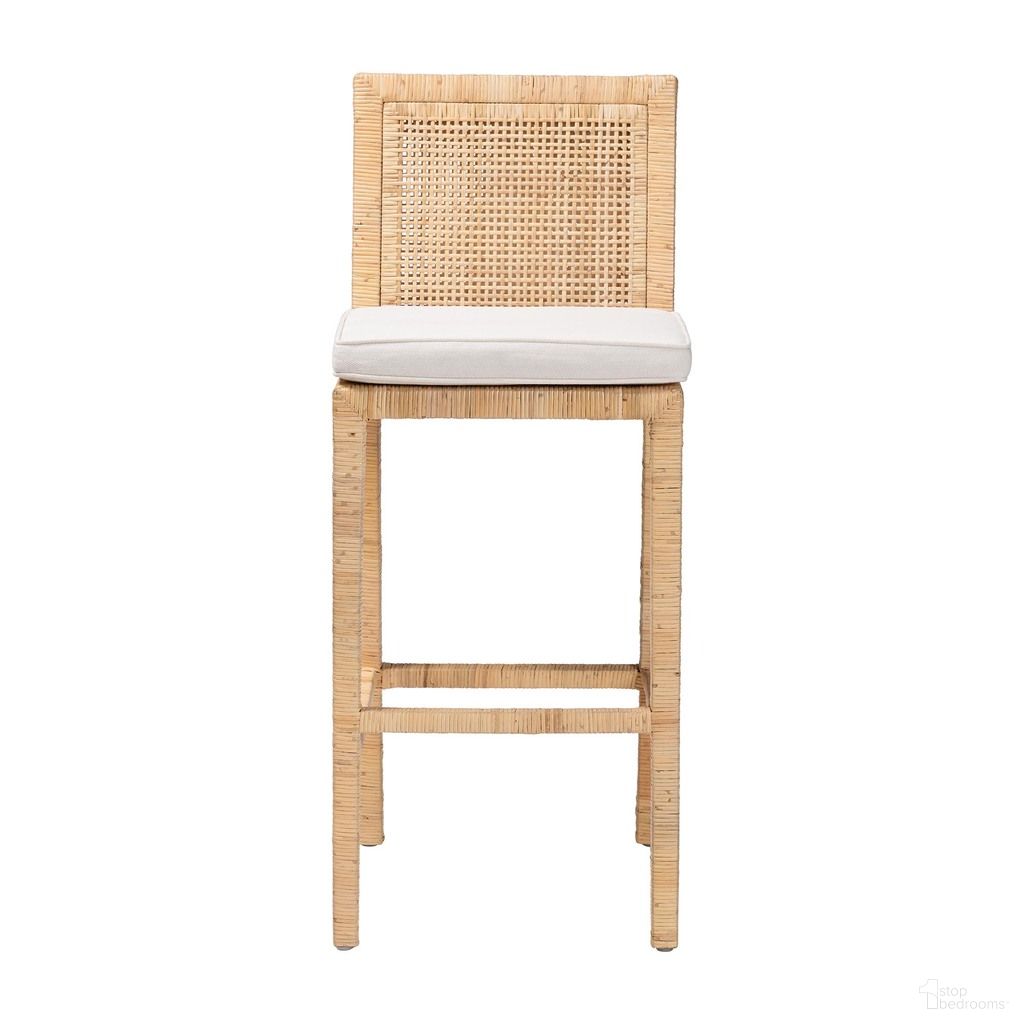 The appearance of Sofia Rattan Barstool In Natural designed by Baxton Studio in the bohemian interior design. This natural piece of furniture was selected by 1StopBedrooms from Sofia Collection to add a touch of cosiness and style into your home. Sku: Sofia-Natural-BS. Material: Natural Rattan.