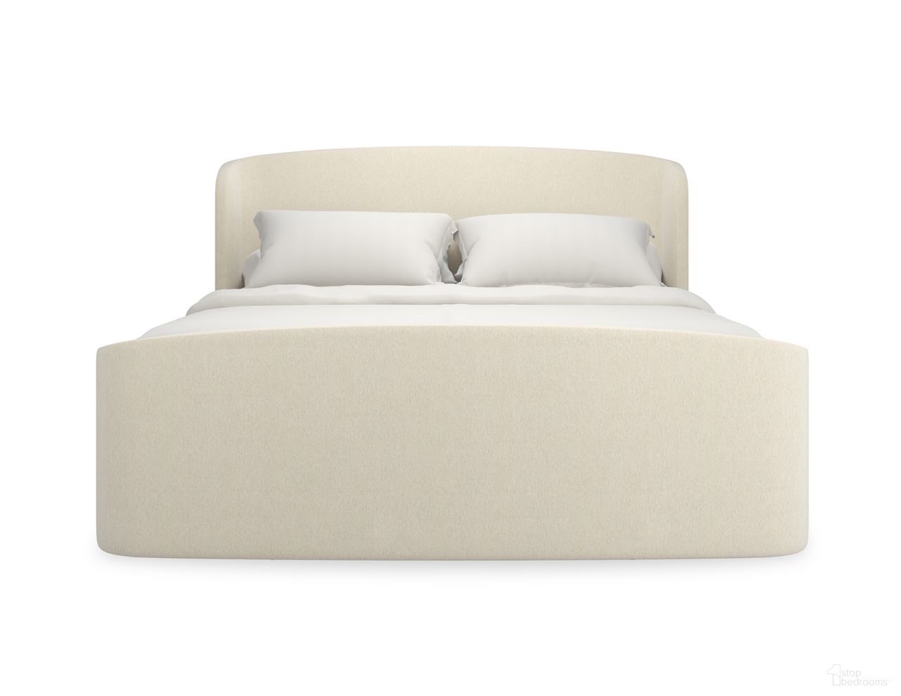 Soft Embrace King Upholstered Bed In Ivory