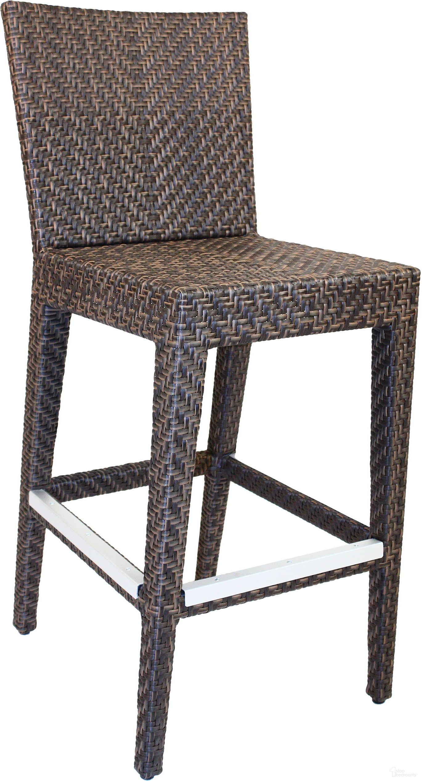 The appearance of Soho Barstool In Brown designed by Pelican Reef in the modern / contemporary interior design. This brown piece of furniture  was selected by 1StopBedrooms from Soho Collection to add a touch of cosiness and style into your home. Sku: 903-6186-JBP. Material: Aluminum.