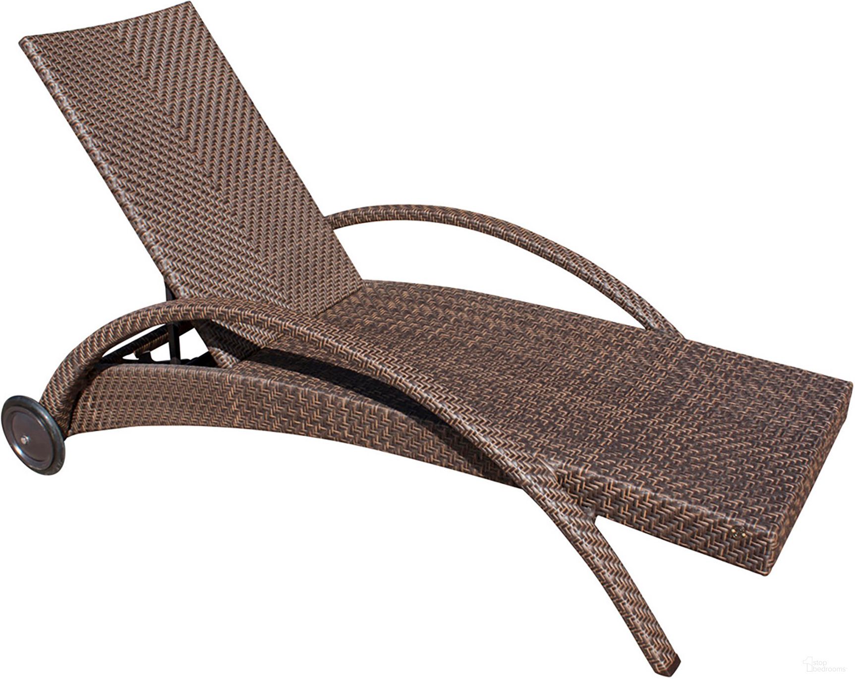 The appearance of Soho Chaise Lounge In Brown designed by Pelican Reef in the modern / contemporary interior design. This brown piece of furniture  was selected by 1StopBedrooms from Soho Collection to add a touch of cosiness and style into your home. Sku: 903-1324-JBP. Material: Aluminum.