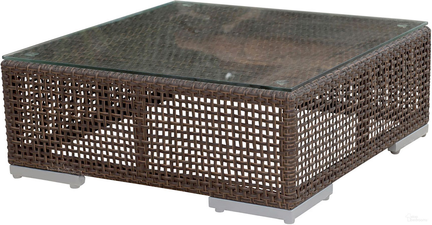 The appearance of Soho Coffee Table with Glass In Brown designed by Pelican Reef in the modern / contemporary interior design. This brown piece of furniture was selected by 1StopBedrooms from Soho Collection to add a touch of cosiness and style into your home. Sku: 903-1321-JBP-CT-GL. Table Top Shape: Square. Material: Aluminum.