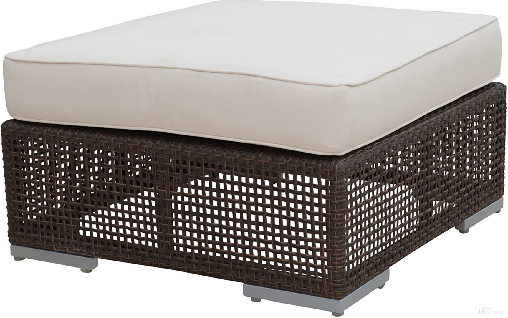 The appearance of Soho Ottoman with Cushion In Brown designed by Pelican Reef in the modern / contemporary interior design. This brown piece of furniture was selected by 1StopBedrooms from Soho Collection to add a touch of cosiness and style into your home. Sku: 903-1323-JBP-O. Material: Aluminum.