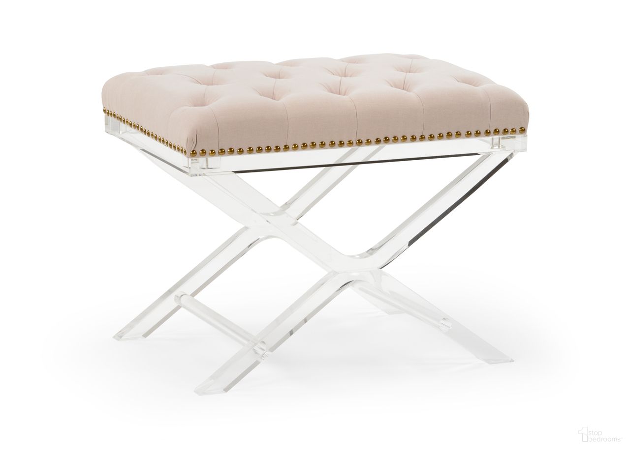 The appearance of Soho Tufted Bench In White and Cream designed by Chelsea House in the interior design. This white/cream piece of furniture was selected by 1StopBedrooms from Chelsea House Misc Collection to add a touch of cosiness and style into your home. Sku: 384406. Material: Acrylic.