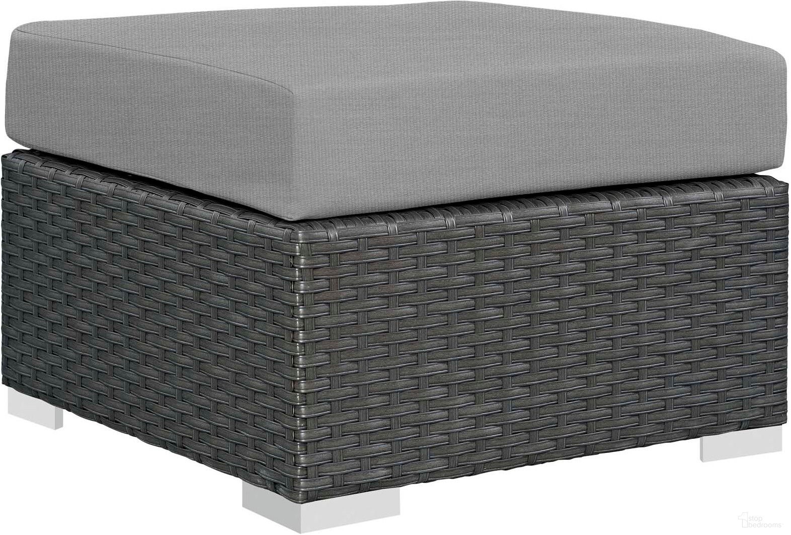 The appearance of Sojourn Canvas Gray Outdoor Patio Sunbrella Ottoman designed by Modway in the modern / contemporary interior design. This canvas gray piece of furniture was selected by 1StopBedrooms from Sojourn Collection to add a touch of cosiness and style into your home. Sku: EEI-1855-CHC-GRY. Material: Steel.