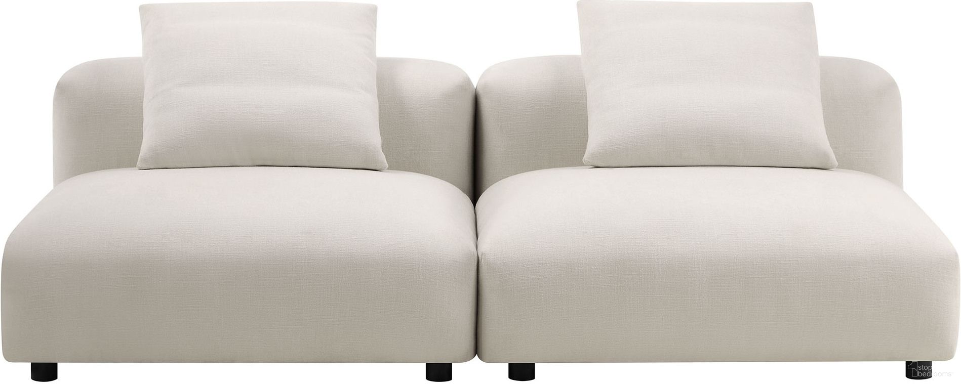 The appearance of Solace 2-Piece Modular Upholstered Fabric Sofa In Salt designed by Modway in the modern / contemporary interior design. This salt piece of furniture  was selected by 1StopBedrooms from Solace Collection to add a touch of cosiness and style into your home. Sku: EEI-6885-SAL;EEI-6885-SAL. Material: Fabric.