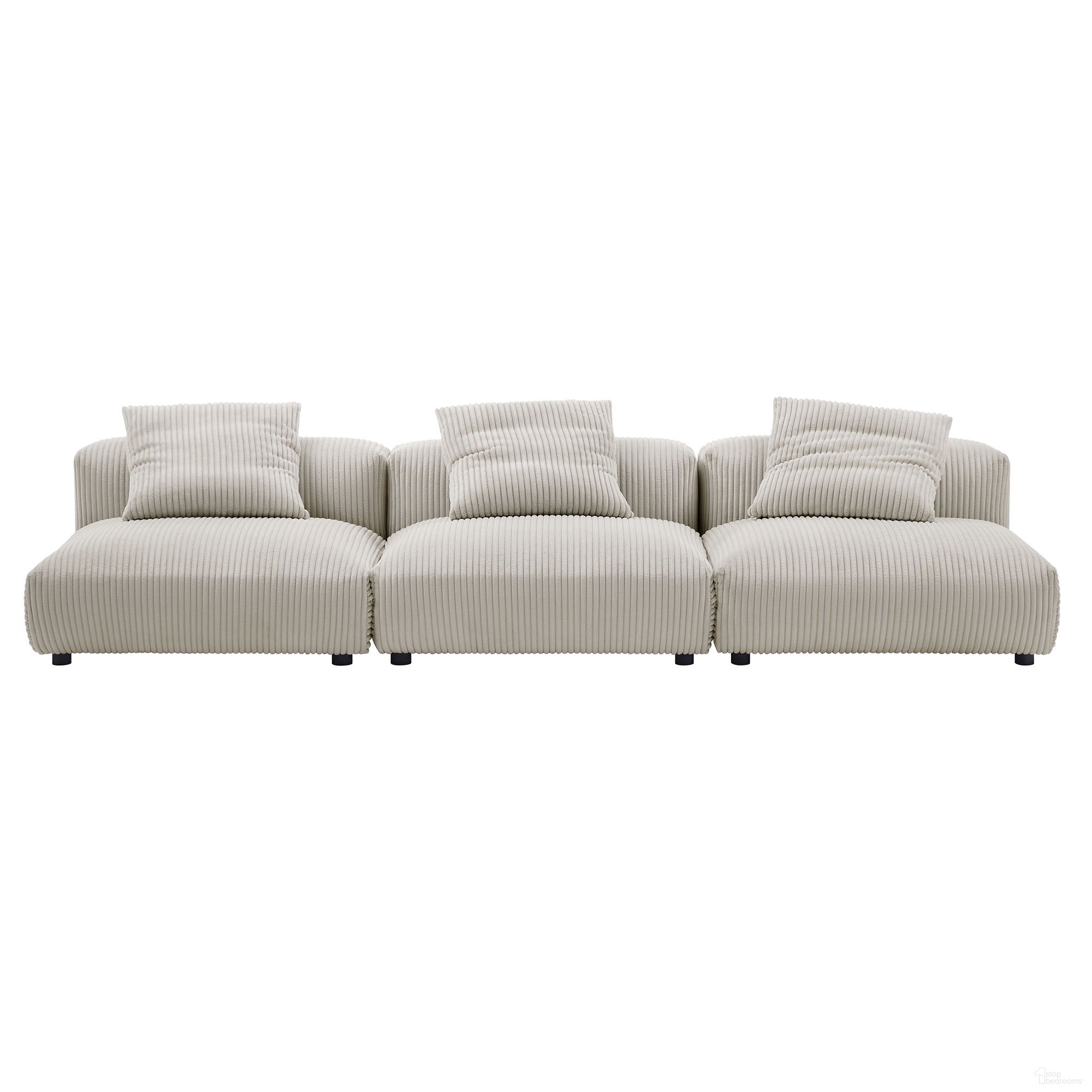 The appearance of Solace 3-Piece Modular Corduroy Upholstered Sofa In Almond designed by Modway in the modern / contemporary interior design. This almond piece of furniture was selected by 1StopBedrooms from Solace Collection to add a touch of cosiness and style into your home. Sku: EEI-6884-ALM;EEI-6884-ALM;EEI-6884-ALM. Material: Upholstered.