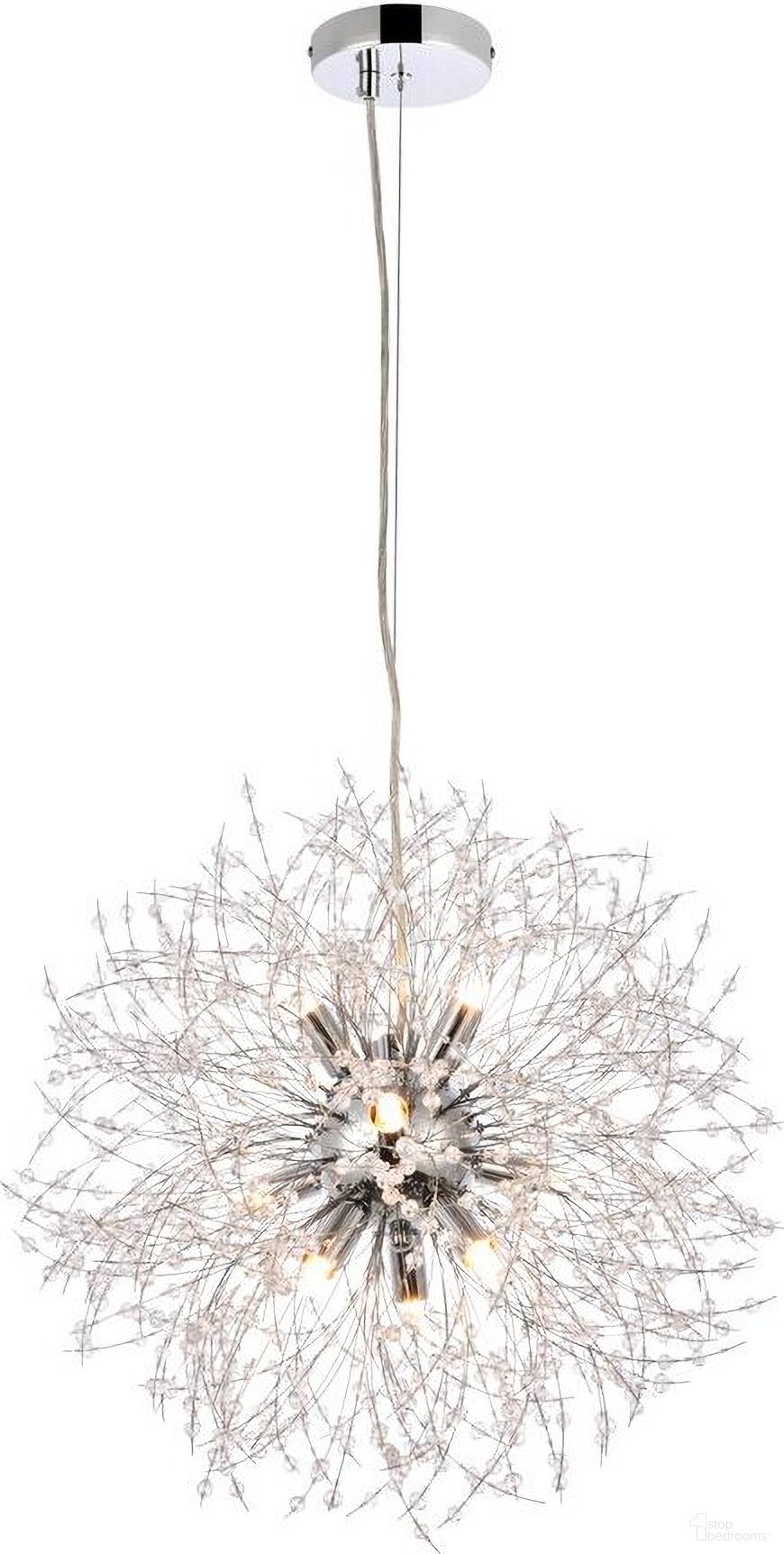 Solace 9 Lights Chrome Pendant