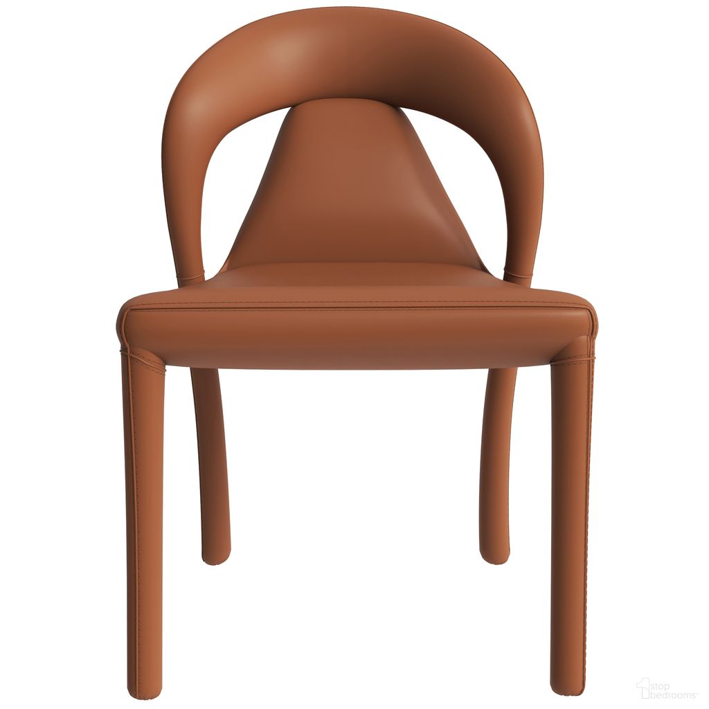 Solace Modern Dining Chair In Brown